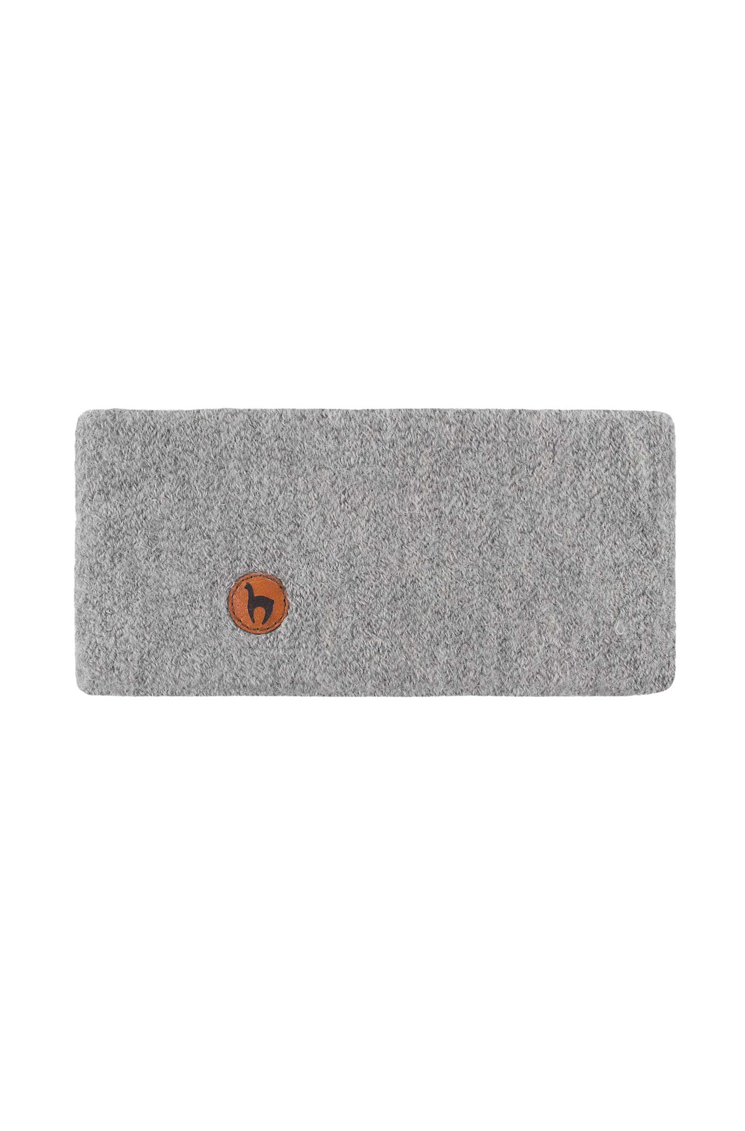 Alpaka Stirnband STRETCH-silbergrau