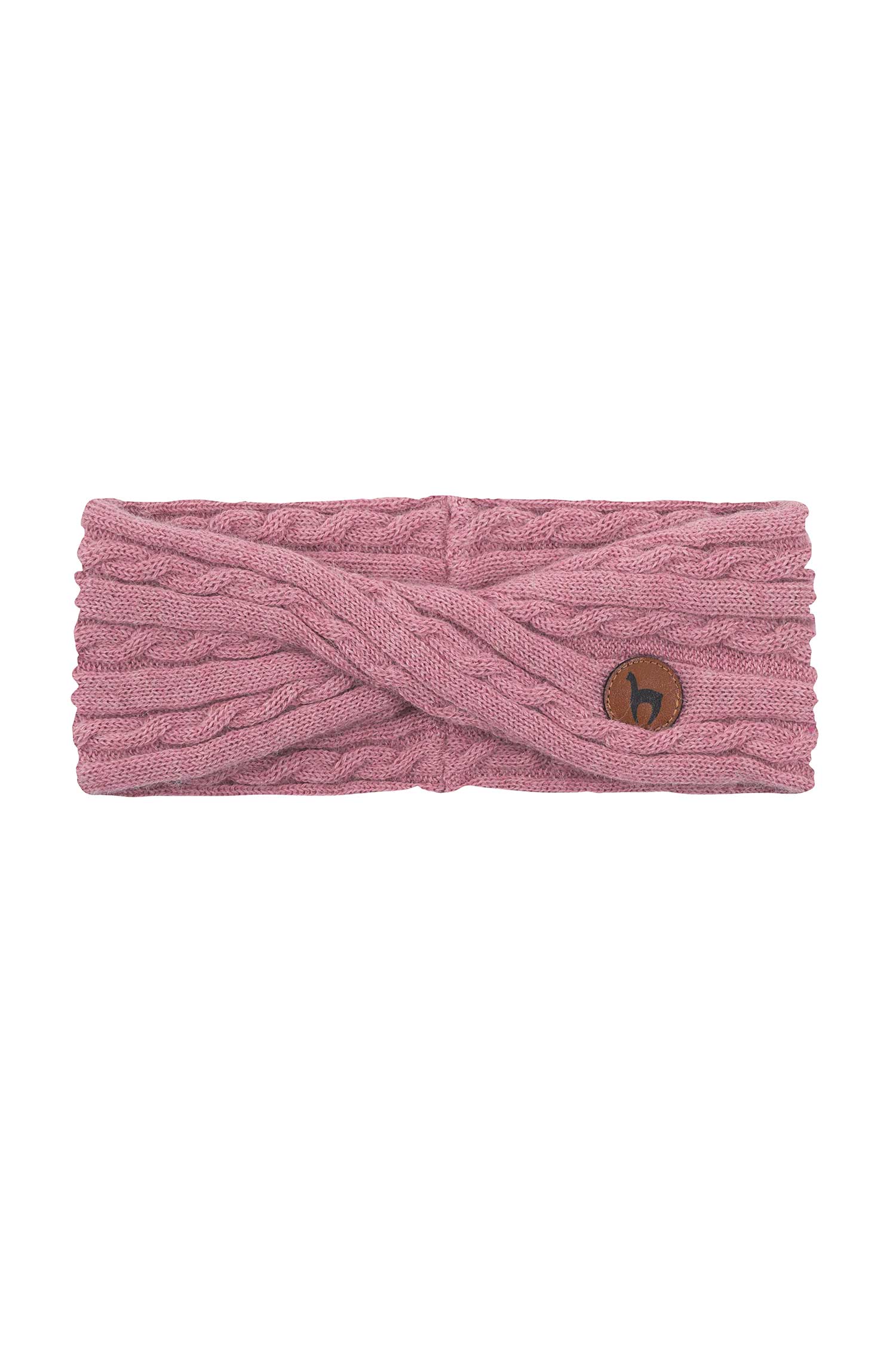 Alpaka Stirnband SUAVE Twist-rosa