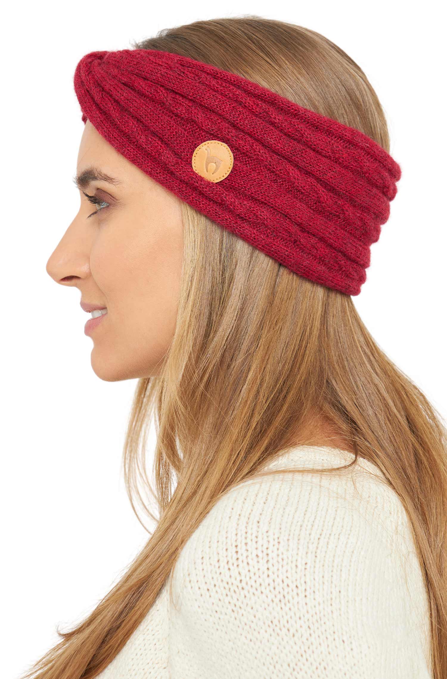 Alpaka Stirnband SUAVE Twist-rot
