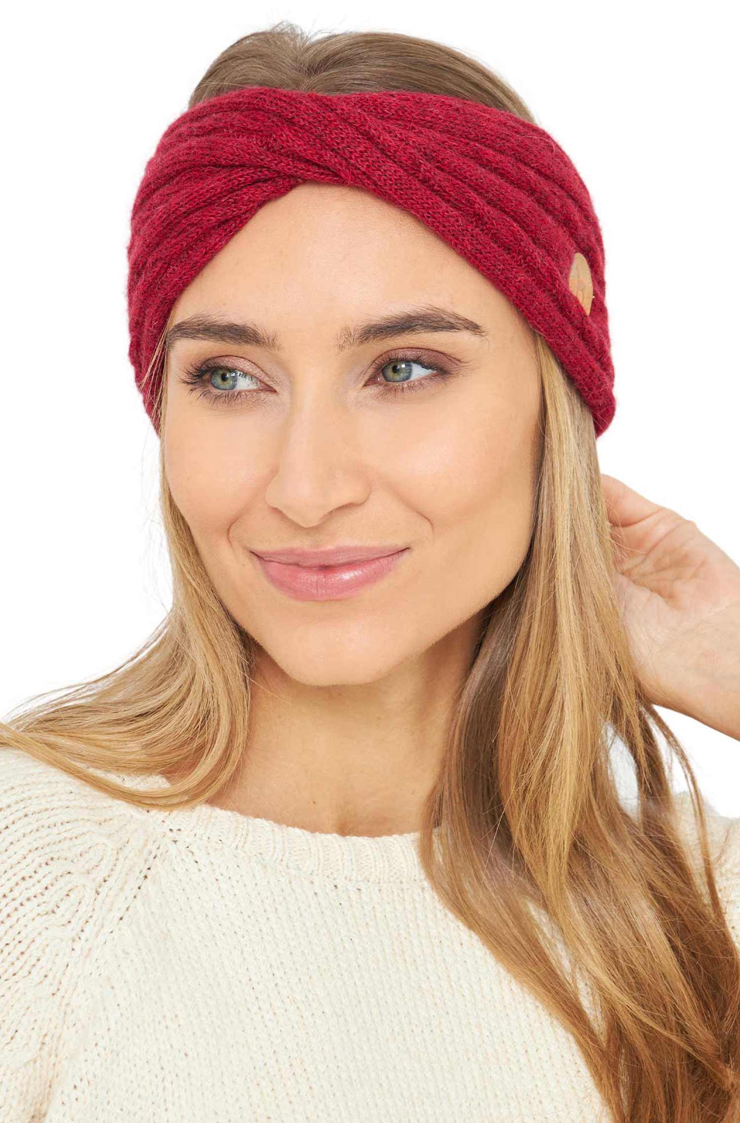 Alpaka Stirnband SUAVE Twist-rot