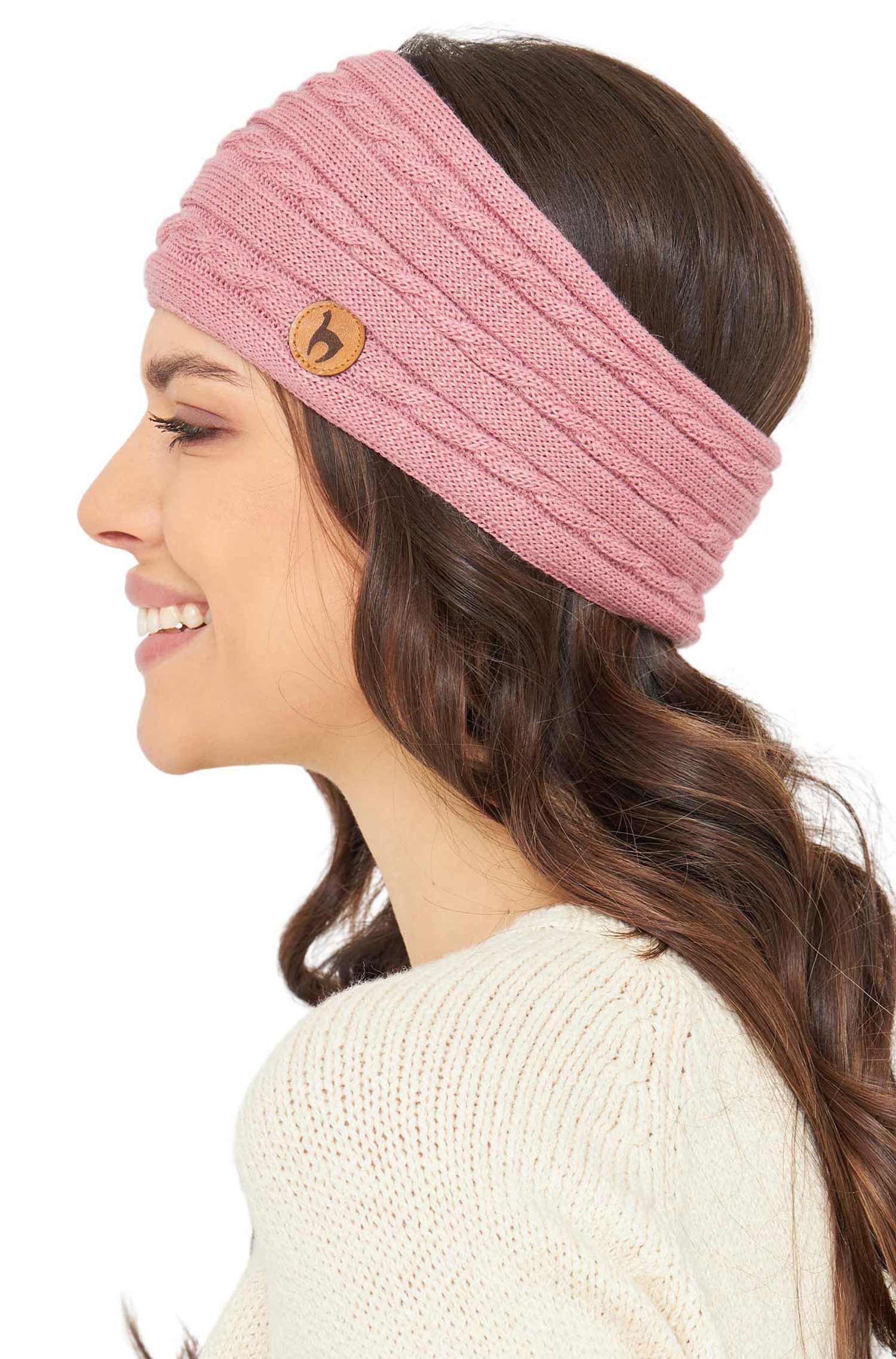 Alpaka Stirnband SUAVE-rosa