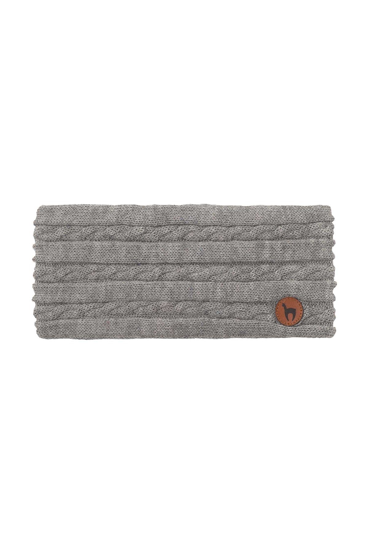 Alpaka Stirnband SUAVE-silber