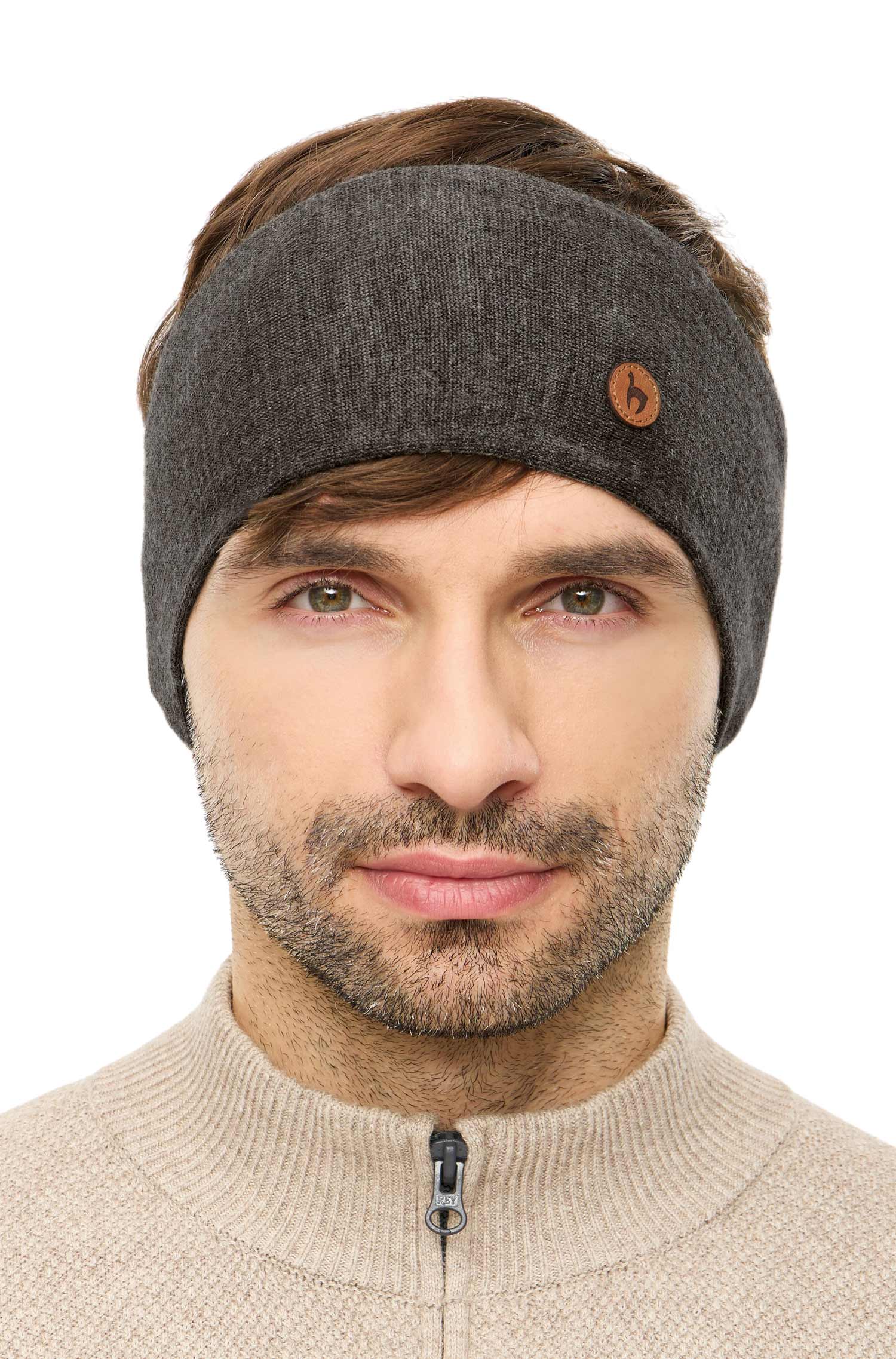 Alpaka Stirnband ROYAL ALPACA SPORT-anthrazit