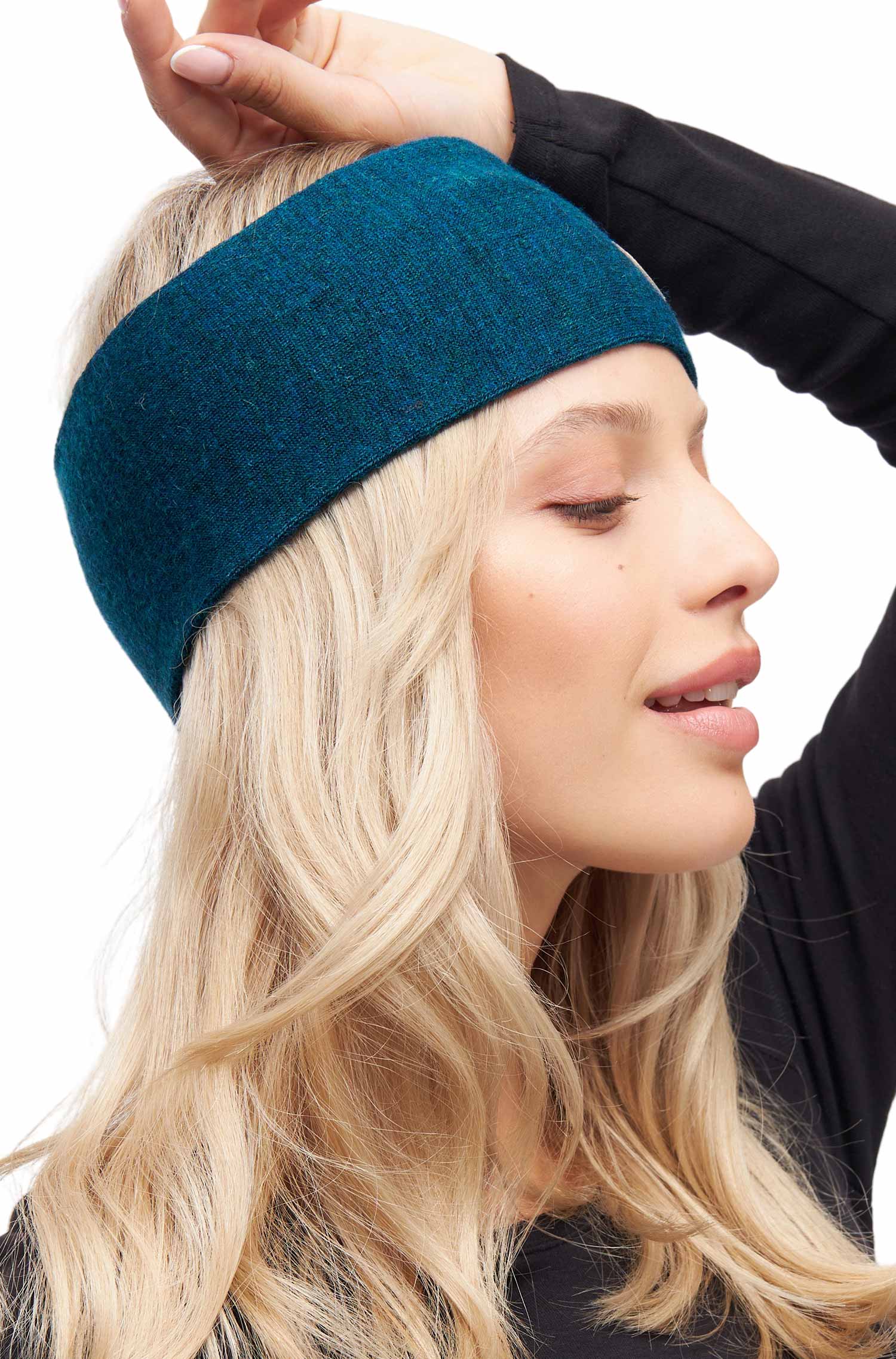 Alpaka Stirnband ROYAL ALPACA SPORT-petrol