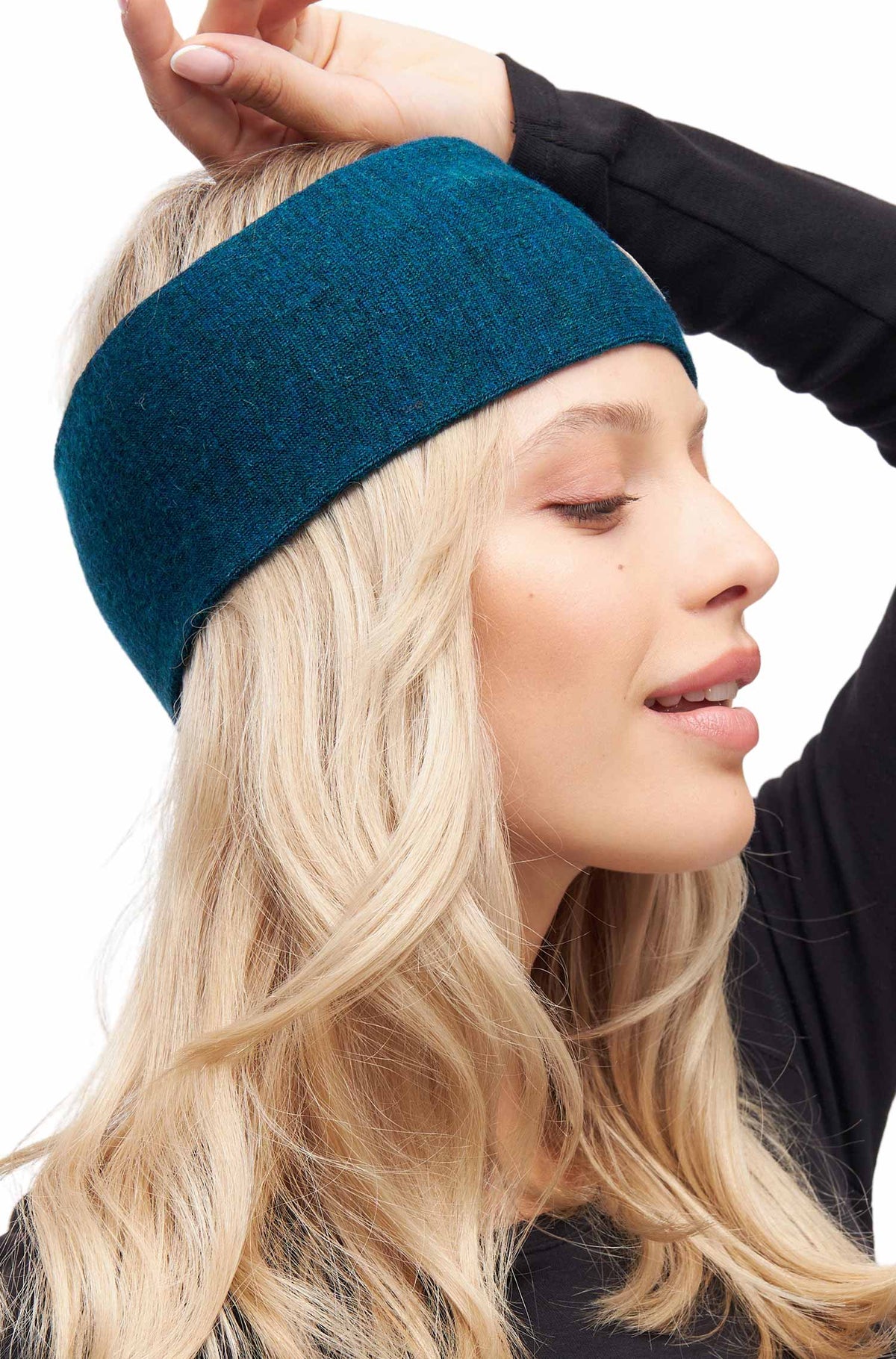 Alpaka Stirnband ROYAL ALPACA SPORT-petrol