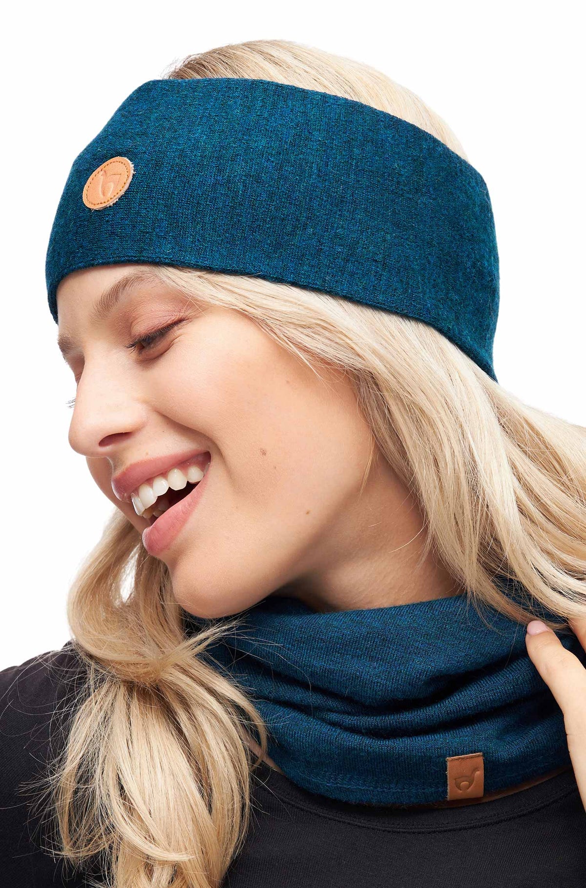 Alpaka Stirnband ROYAL ALPACA SPORT-petrol