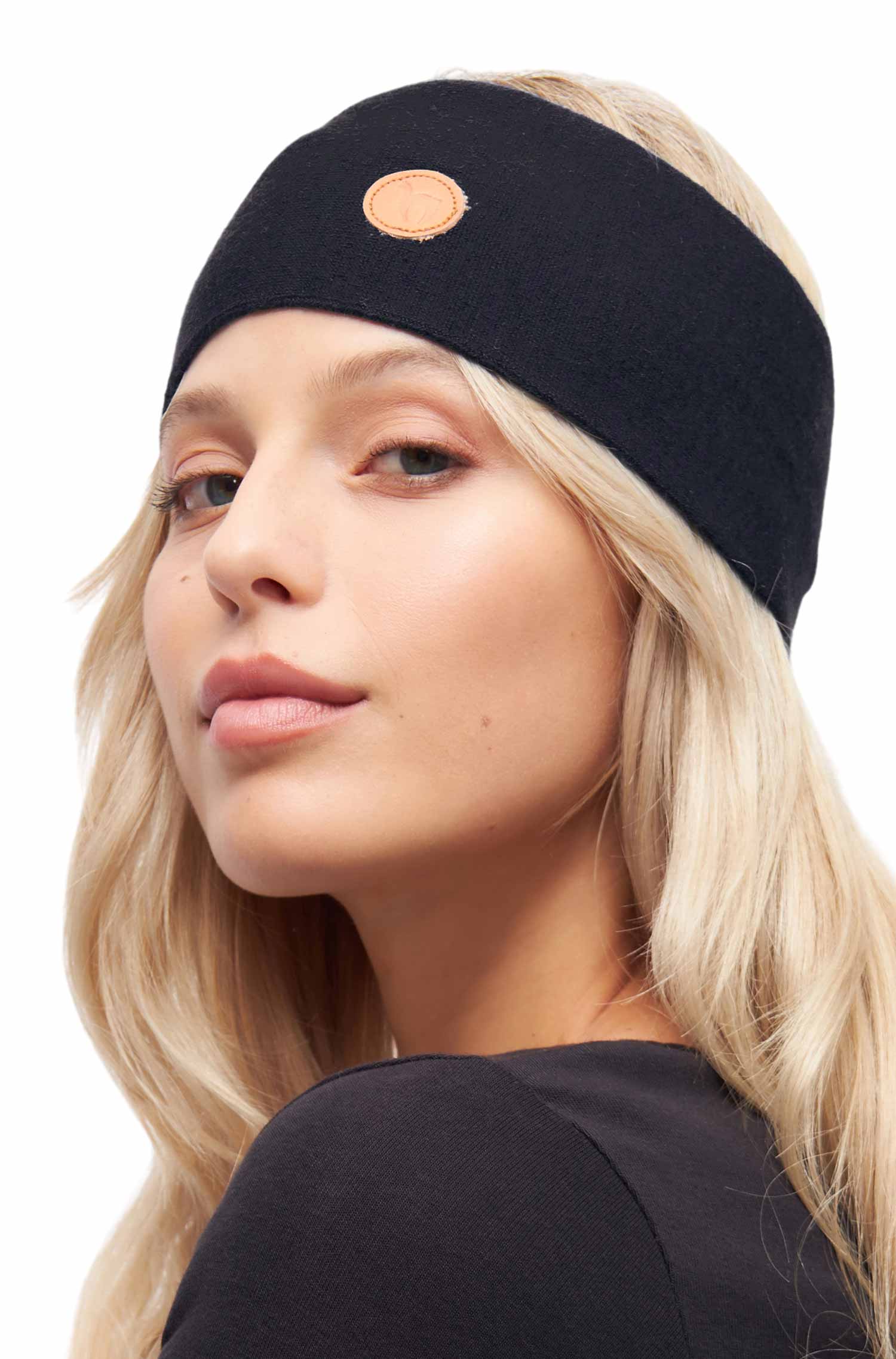 Alpaka Stirnband ROYAL ALPACA SPORT-schwarz