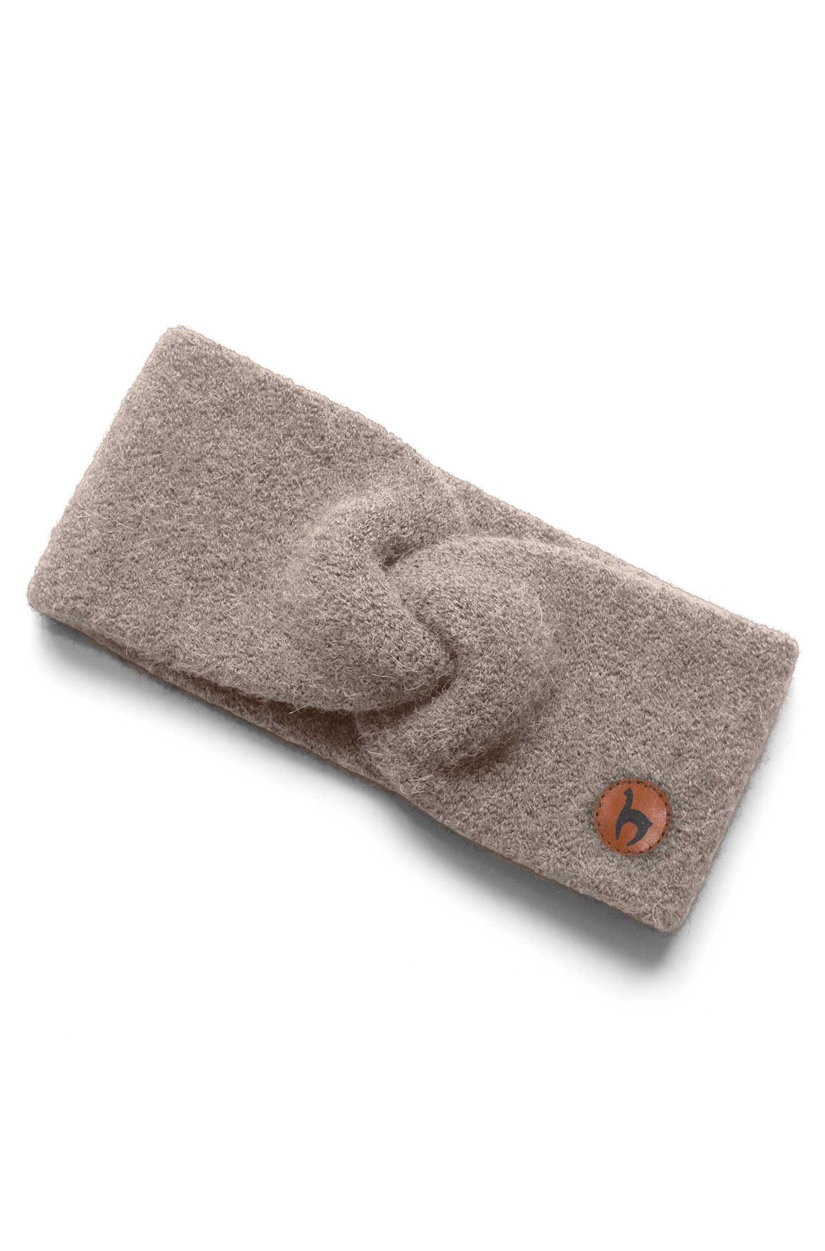 Alpaka Stirnband LOLA mit Twist-sand