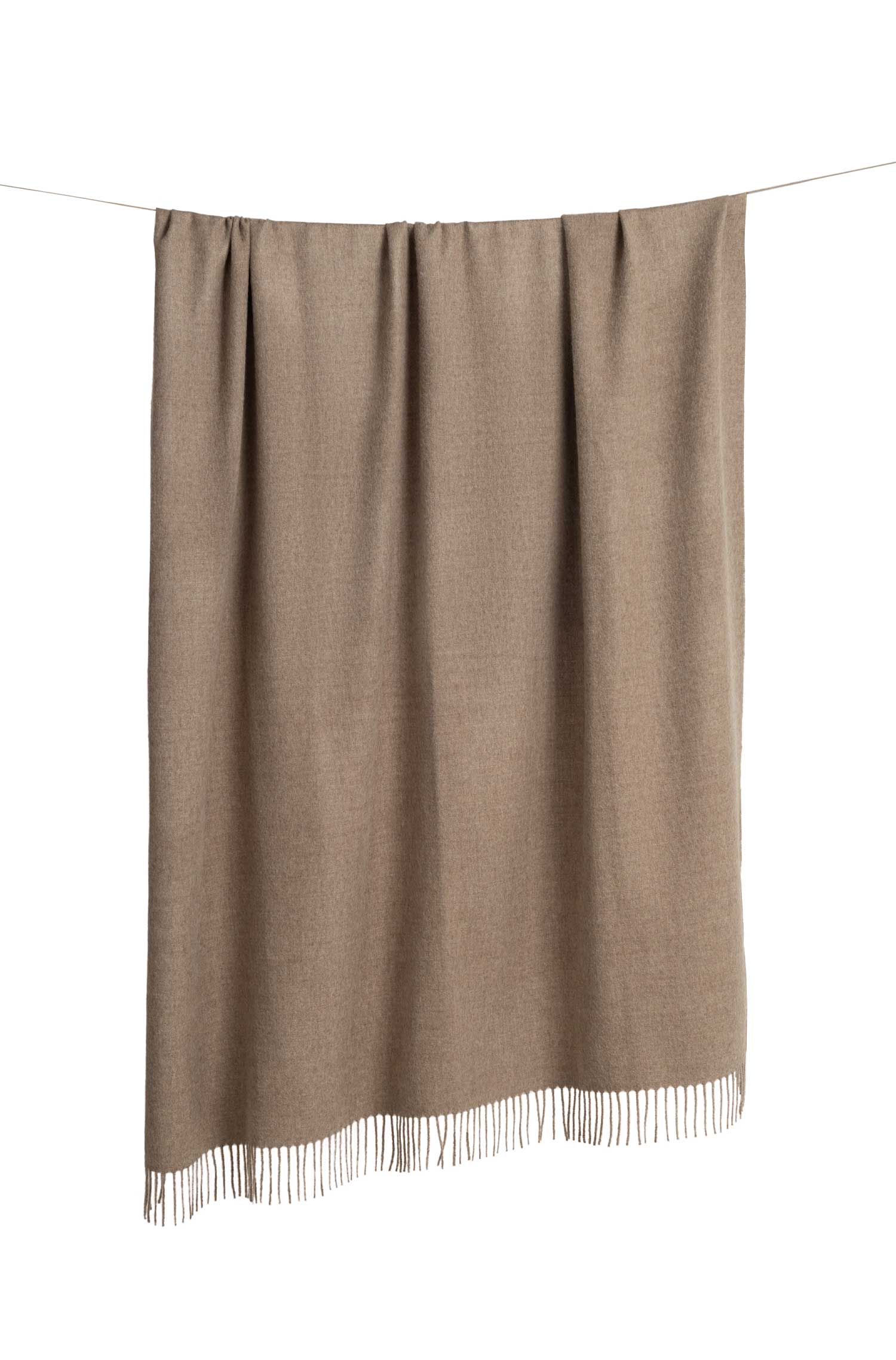 Alpaka Decke UNI-sand