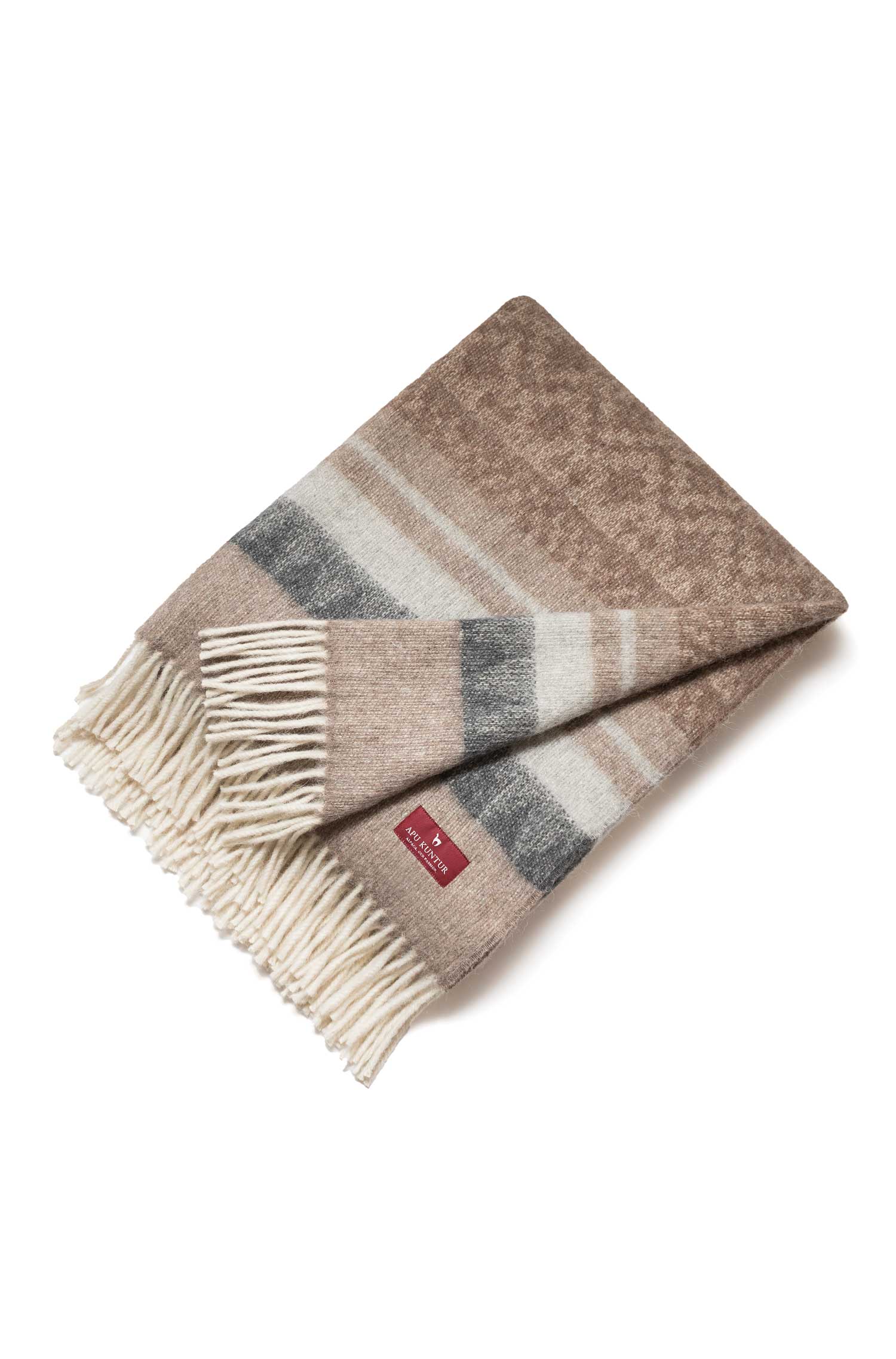 Alpaka Decke MUNDO-kamel/beige
