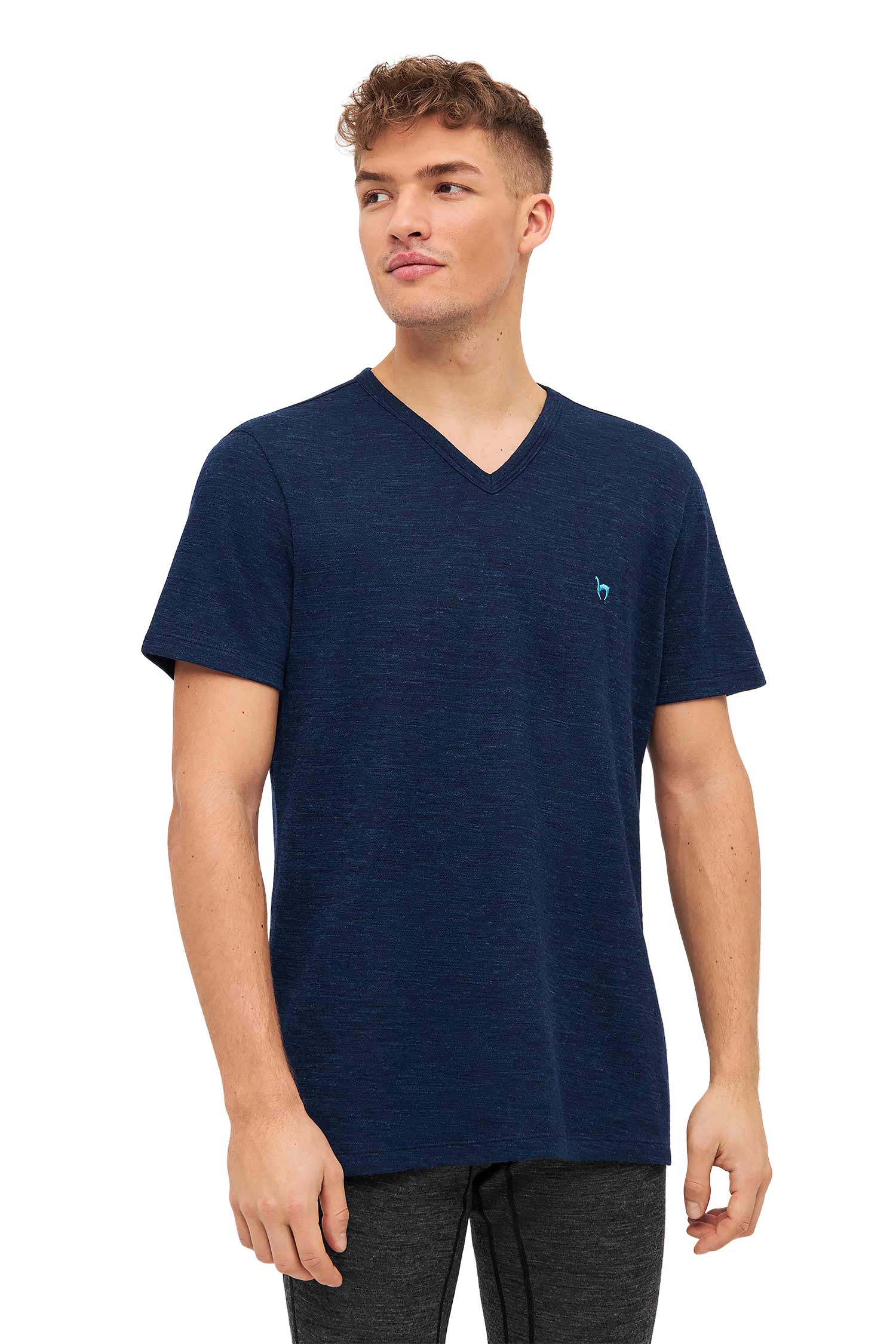 Alpaka T-Shirt THERMO-navy