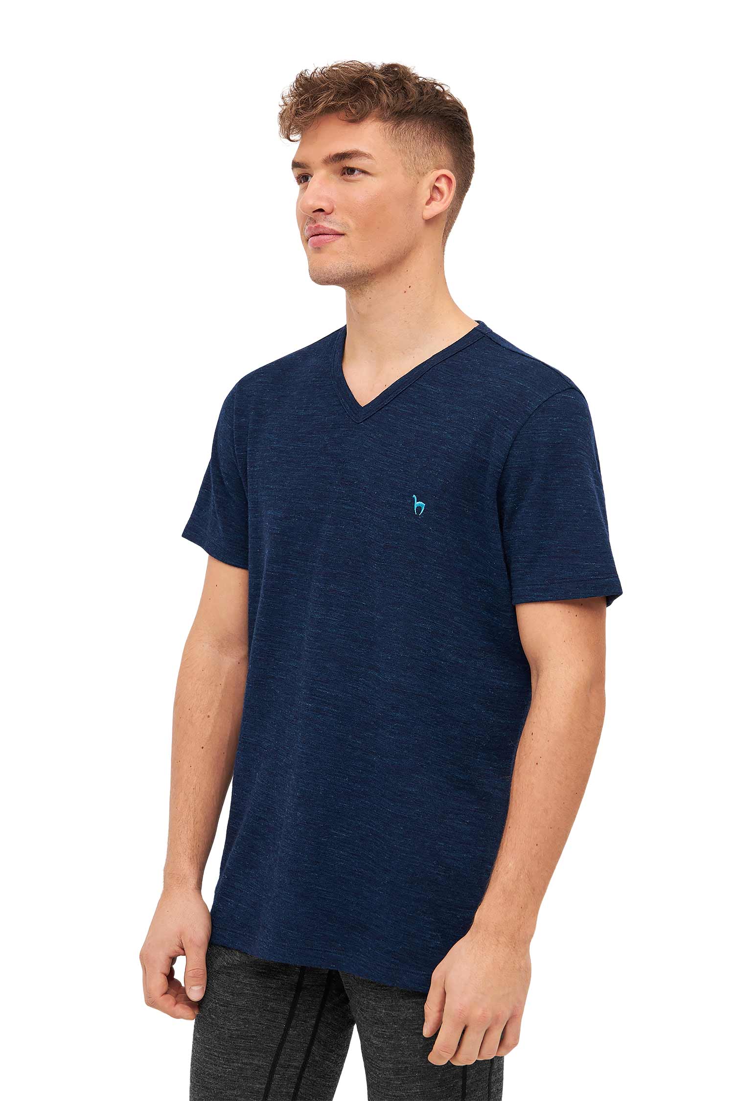 Alpaka T-Shirt THERMO-navy
