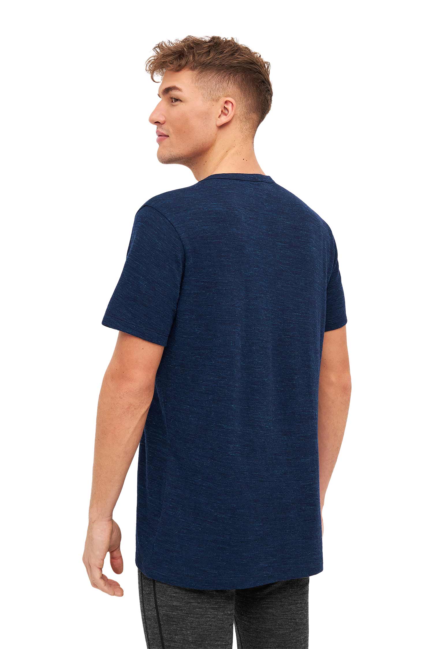 Alpaka T-Shirt THERMO-navy