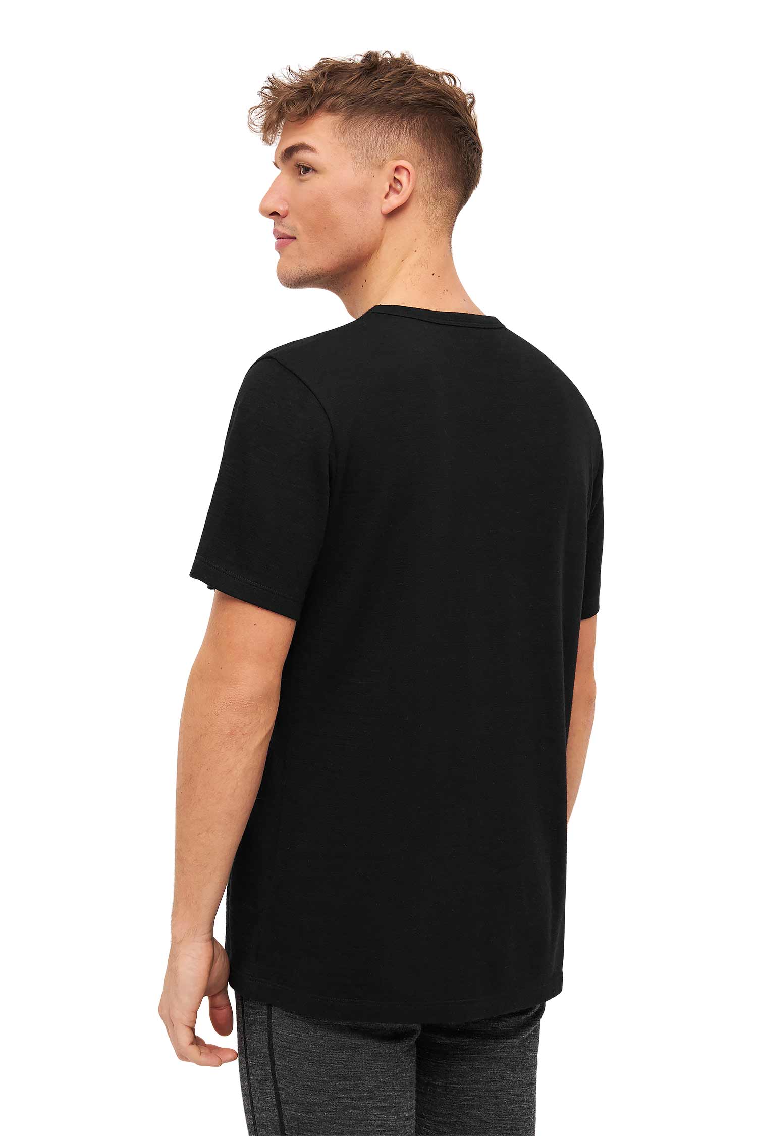 Alpaka T-Shirt THERMO-schwarz