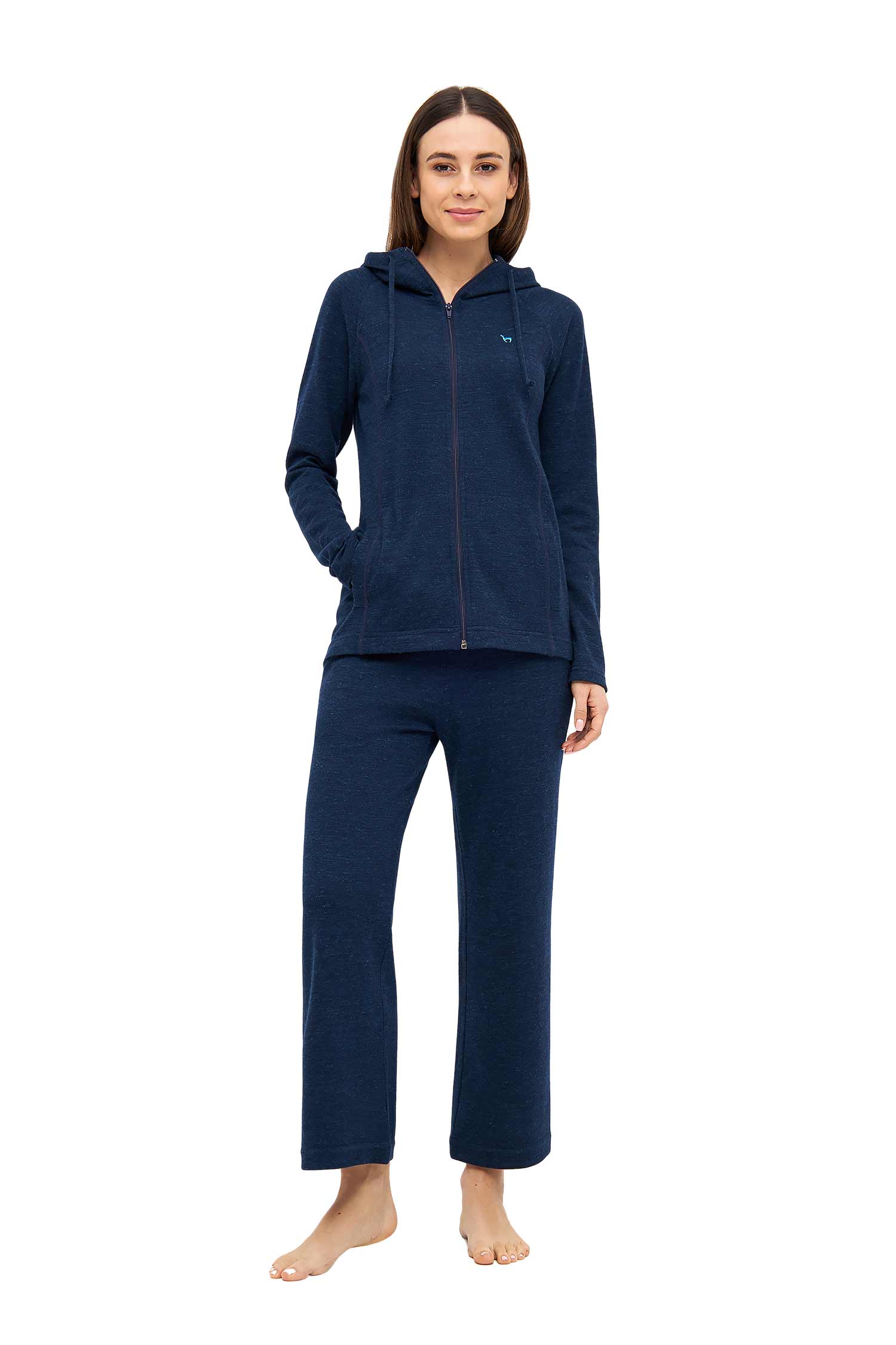 Alpaka Lounge Hose THERMO-navy
