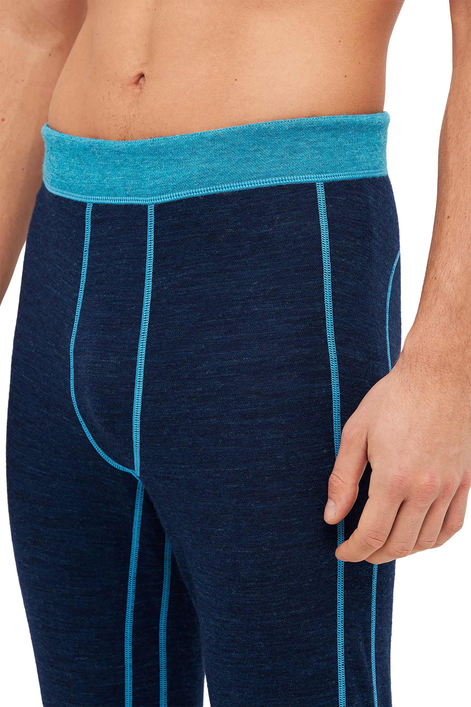 Alpaka 3/4-Leggings THERMO-navy/türkis