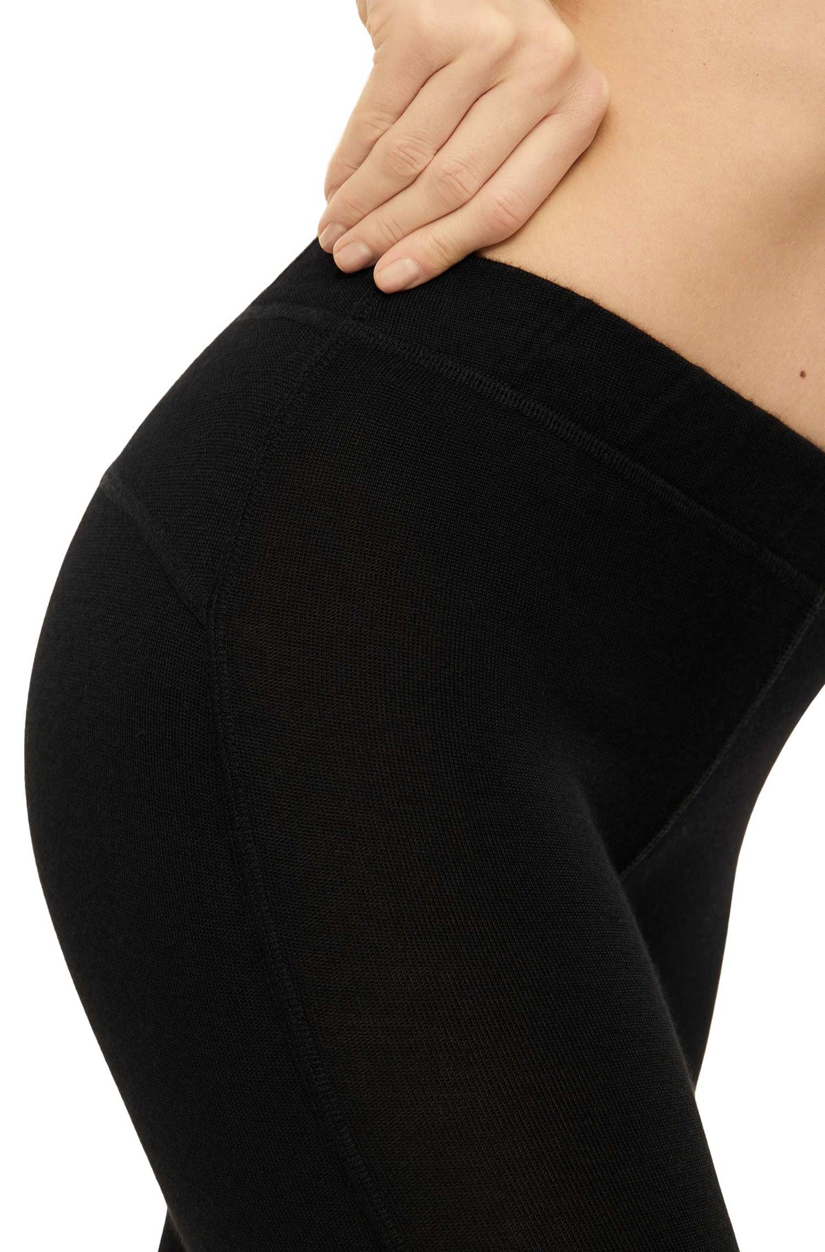 Alpaka Leggings LUZIA-schwarz