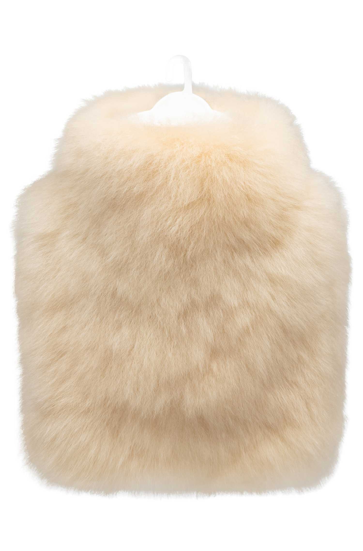 Alpaka Wärmflasche CALIENTE 0.6l-beige