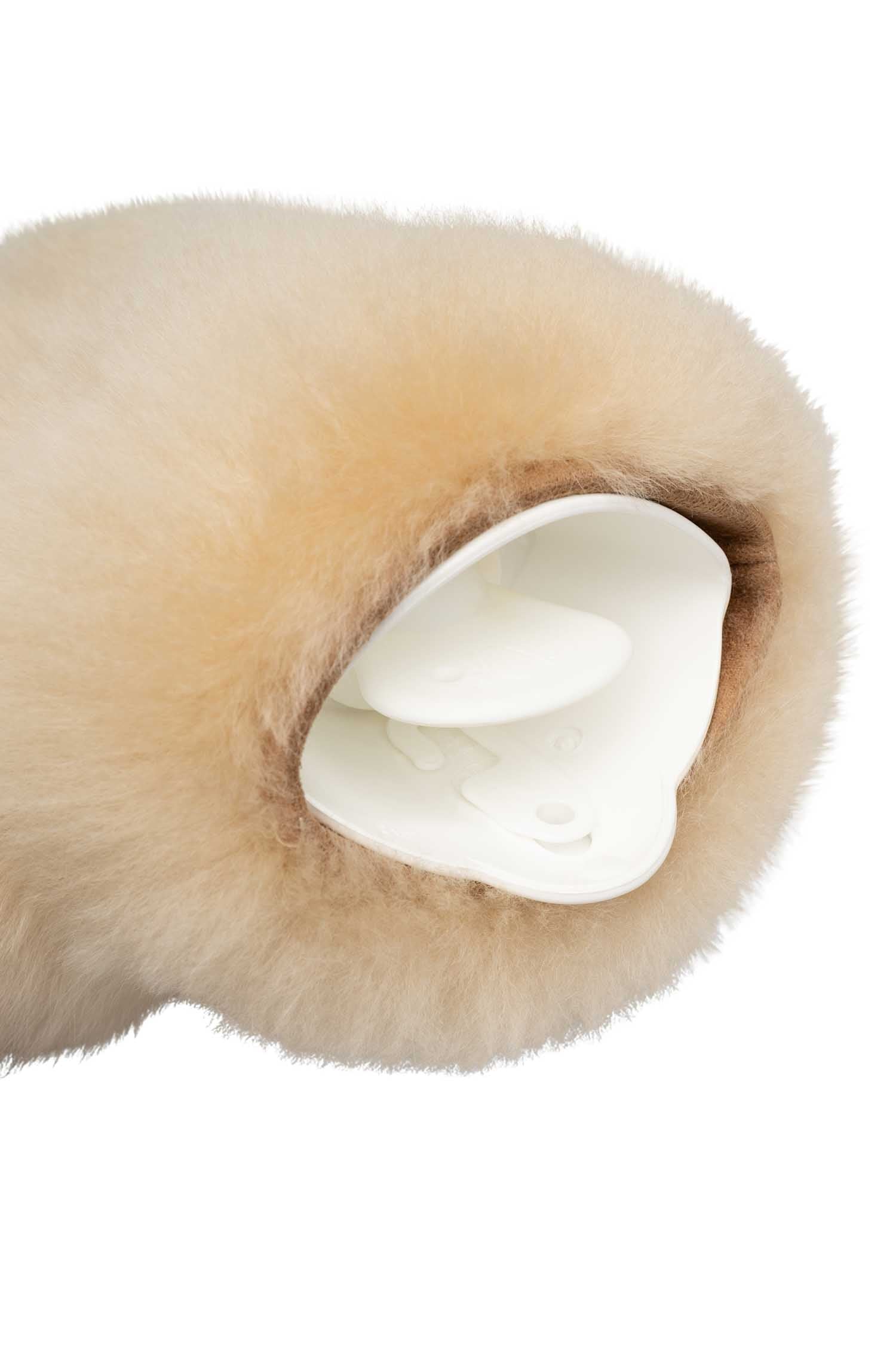 Alpaka Wärmflasche CALIENTE 0.6l-beige