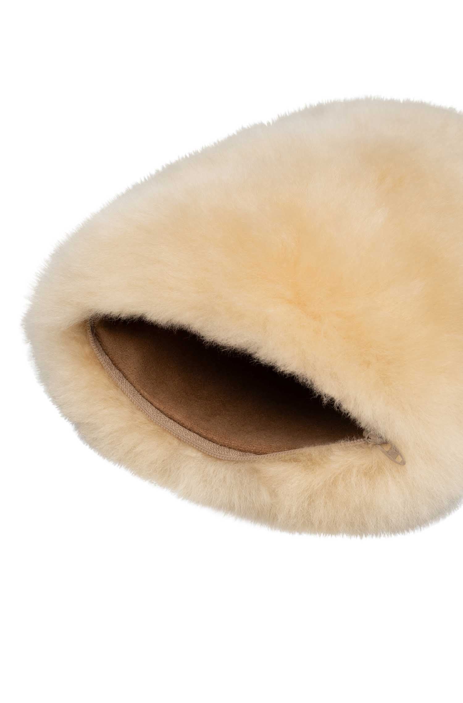 Alpaka Wärmflasche CALIENTE 0.6l-beige