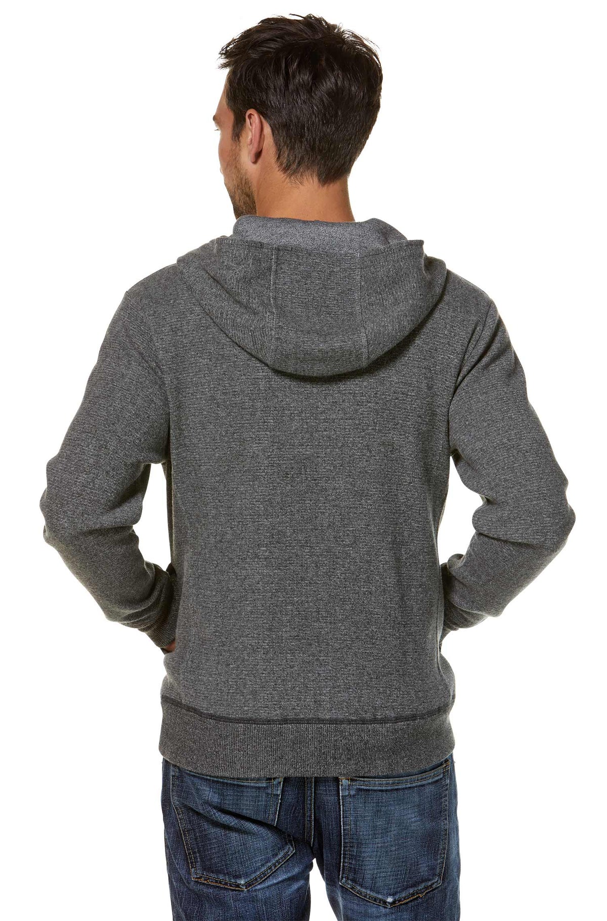 Alpaka Kapuzenjacke SWEATER HOODY-anthrazit