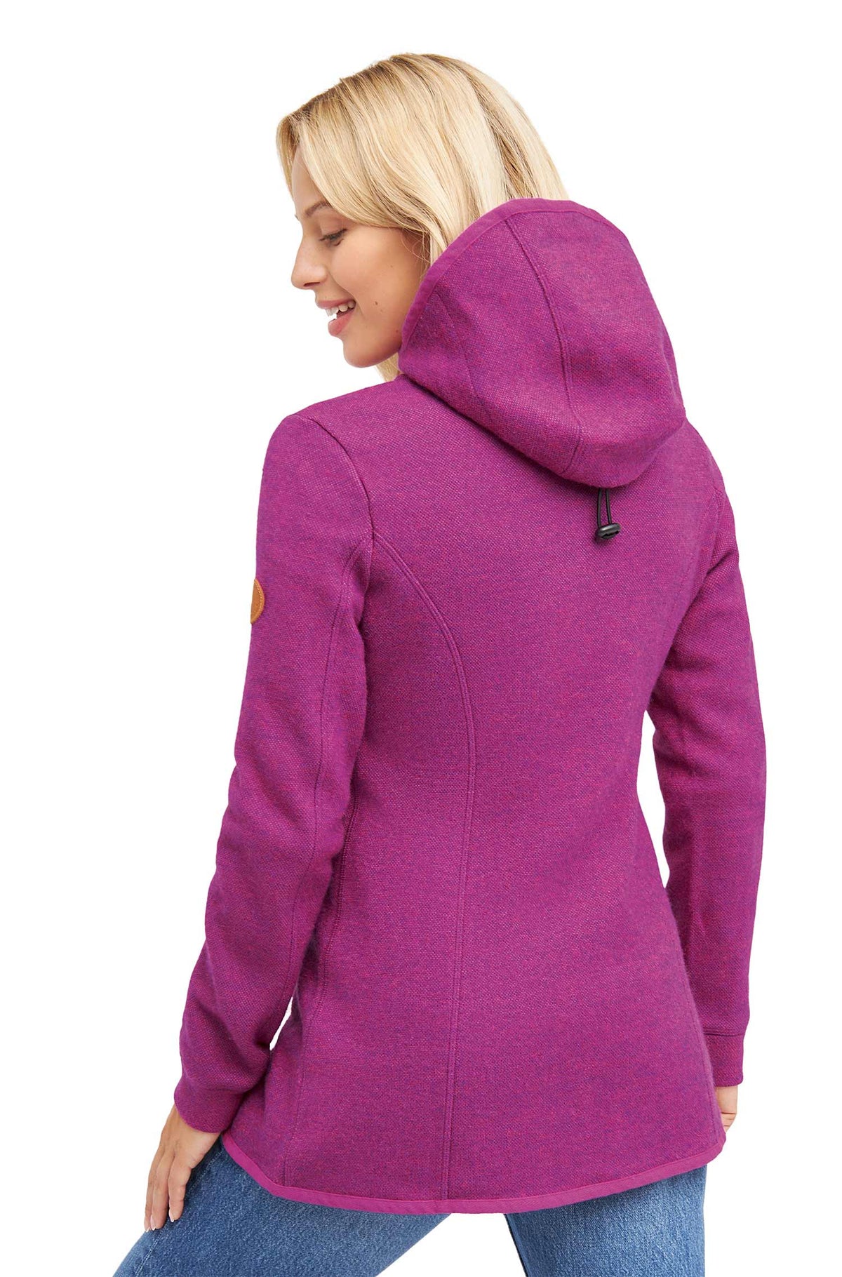 Alpaka Kapuzenjacke ALPACA SPORT-fuchsia