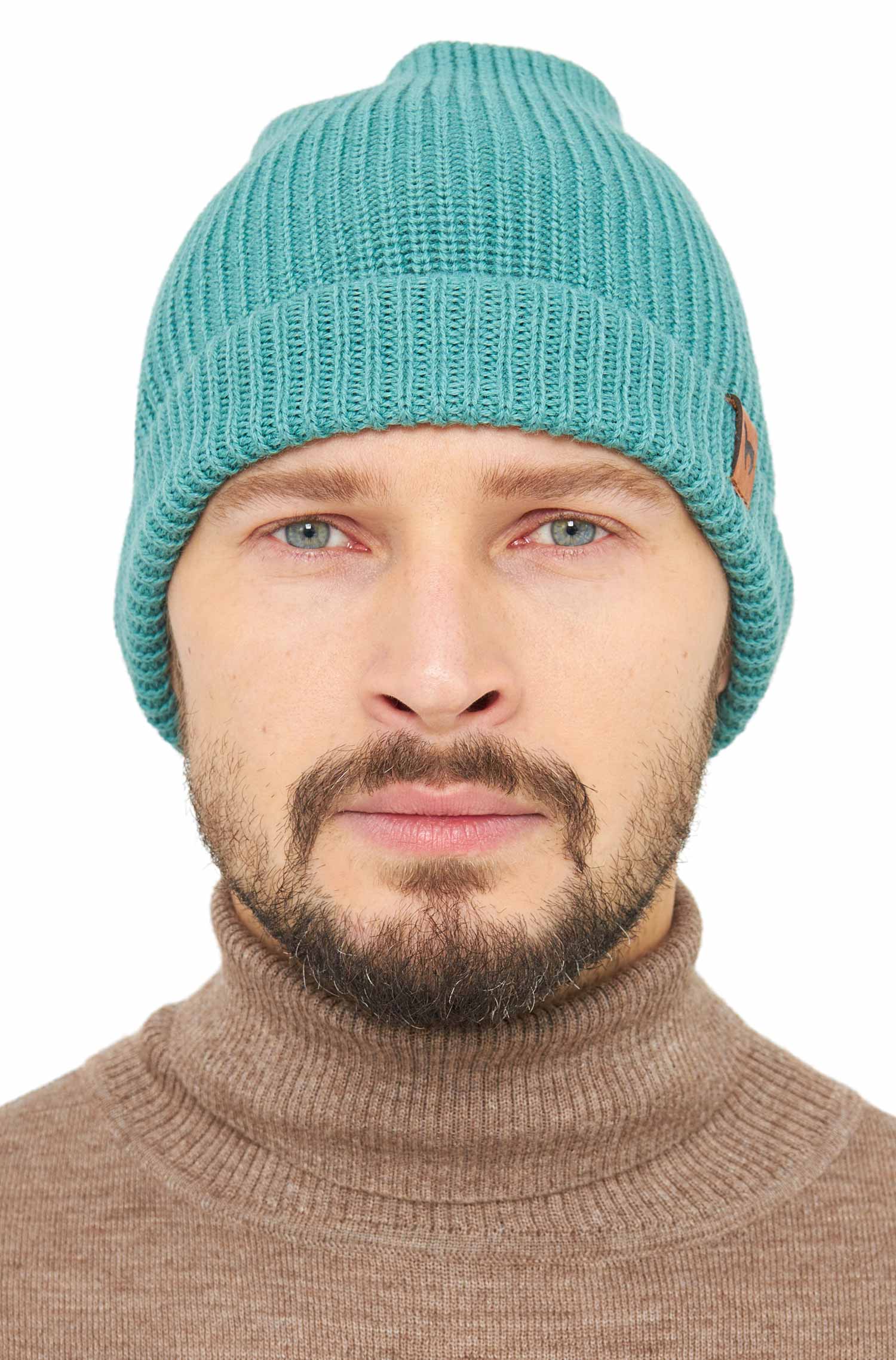 Alpaka Mütze RIPP aus 100% Baby Alpaka-mint
