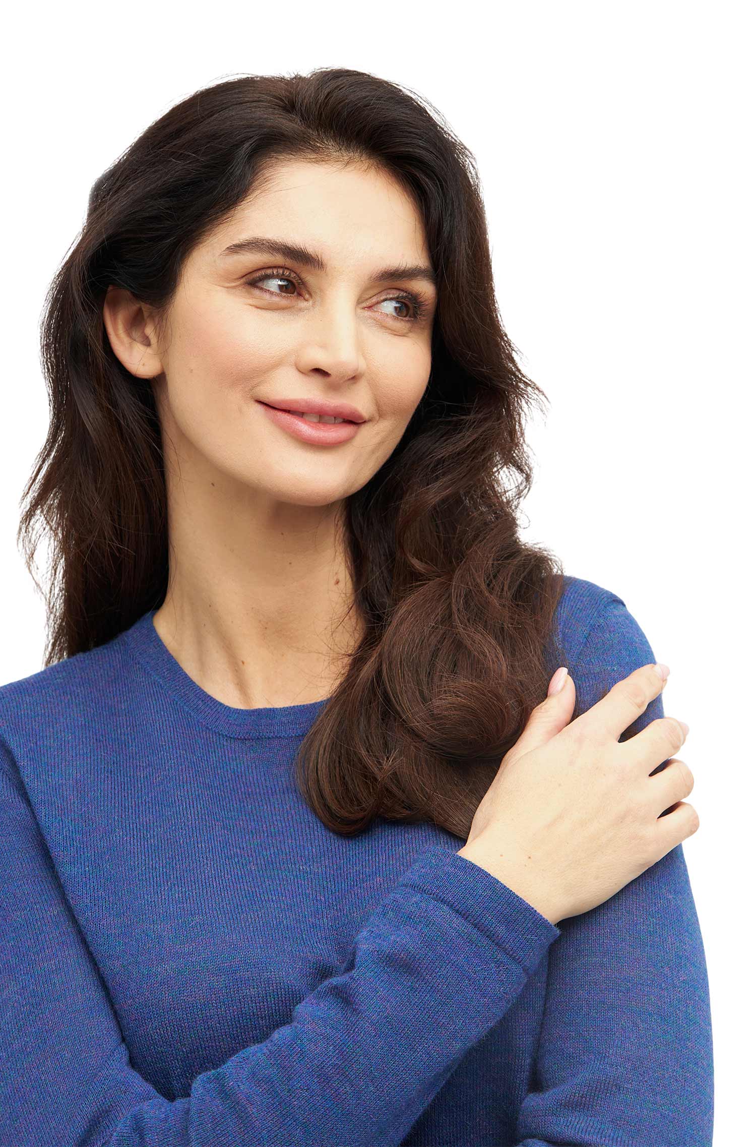 Alpaka Damen Pullover APUSENTIAL-mitternachtsblau