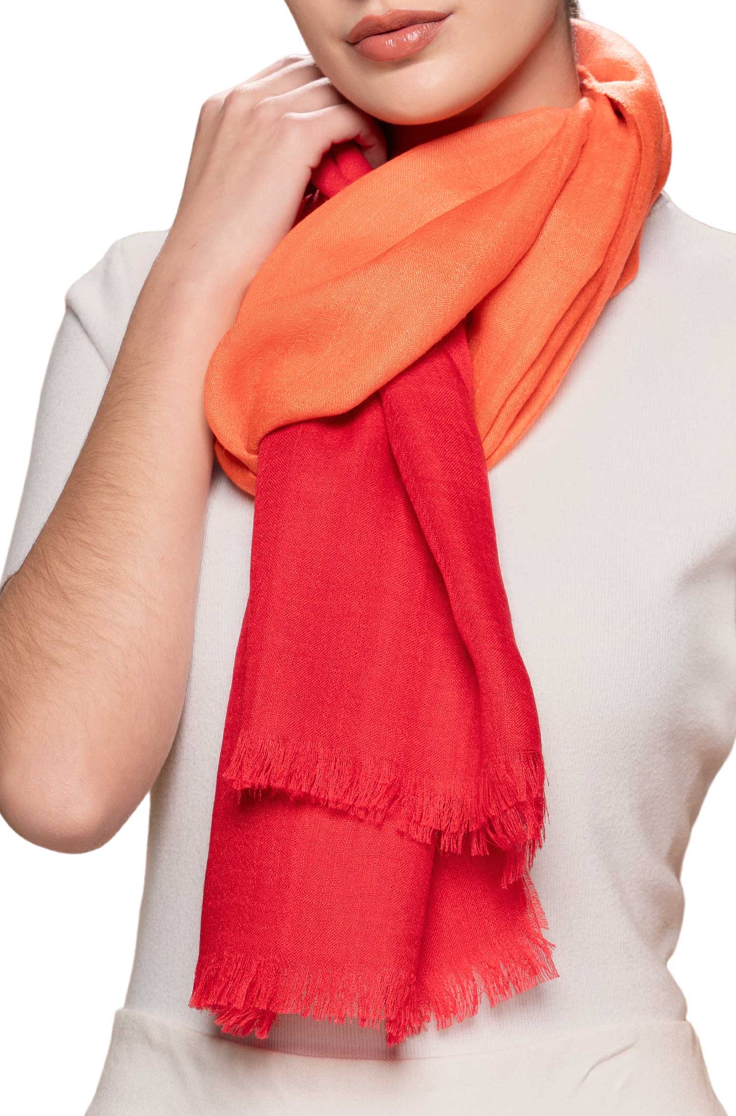 Stola AURA-orange/rot