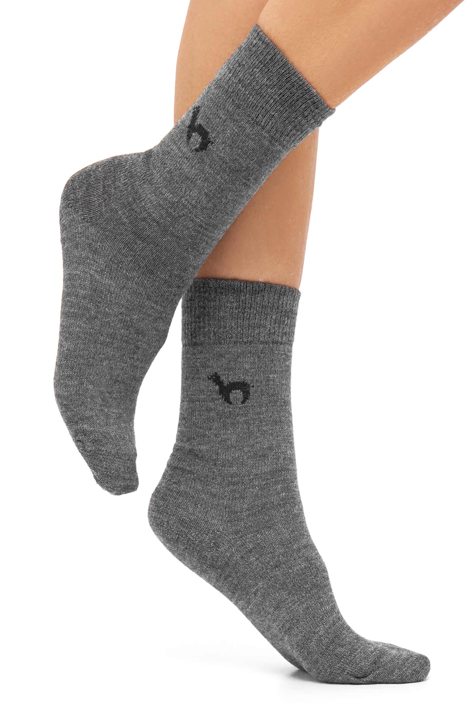 Alpaka Socken BUSINESS | 6er-Pack-grau