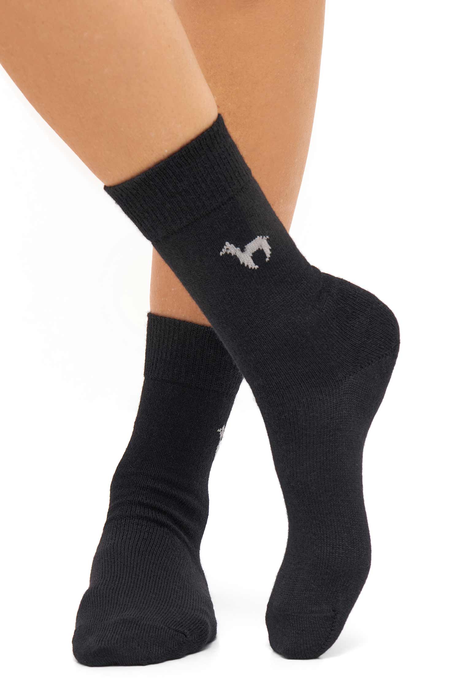 Alpaka Socken BUSINESS | 6er-Pack-schwarz