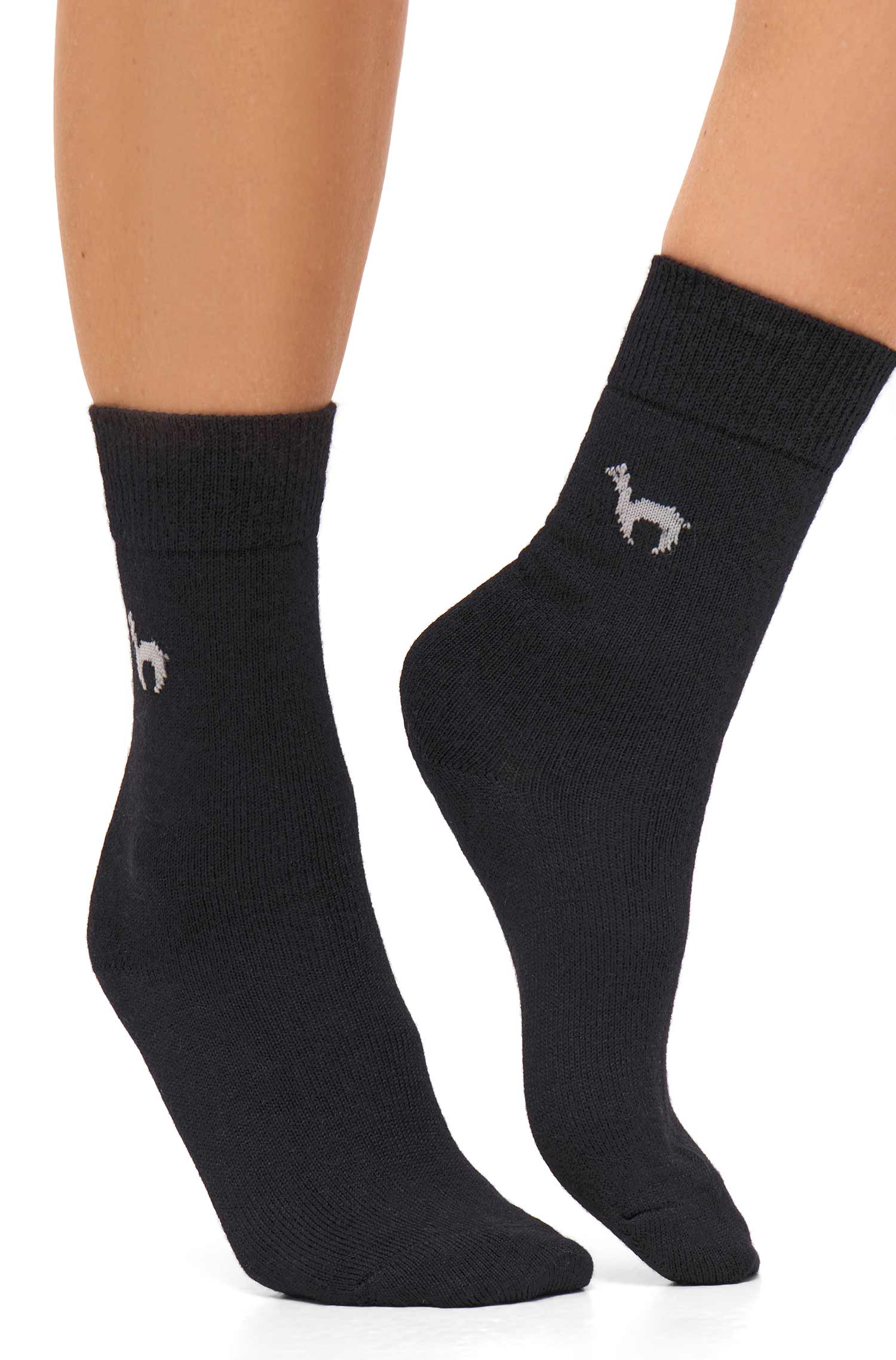 Alpaka Socken BUSINESS | 6er-Pack-schwarz