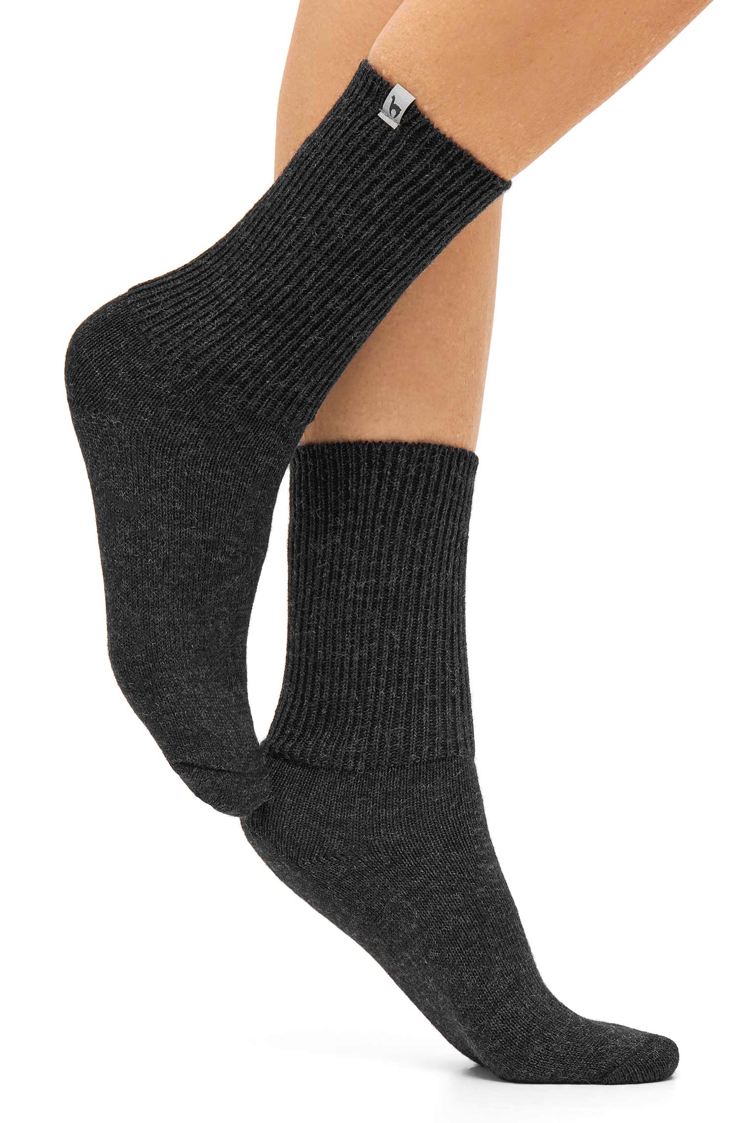Alpaka Socken SOFT-dunkelgrau