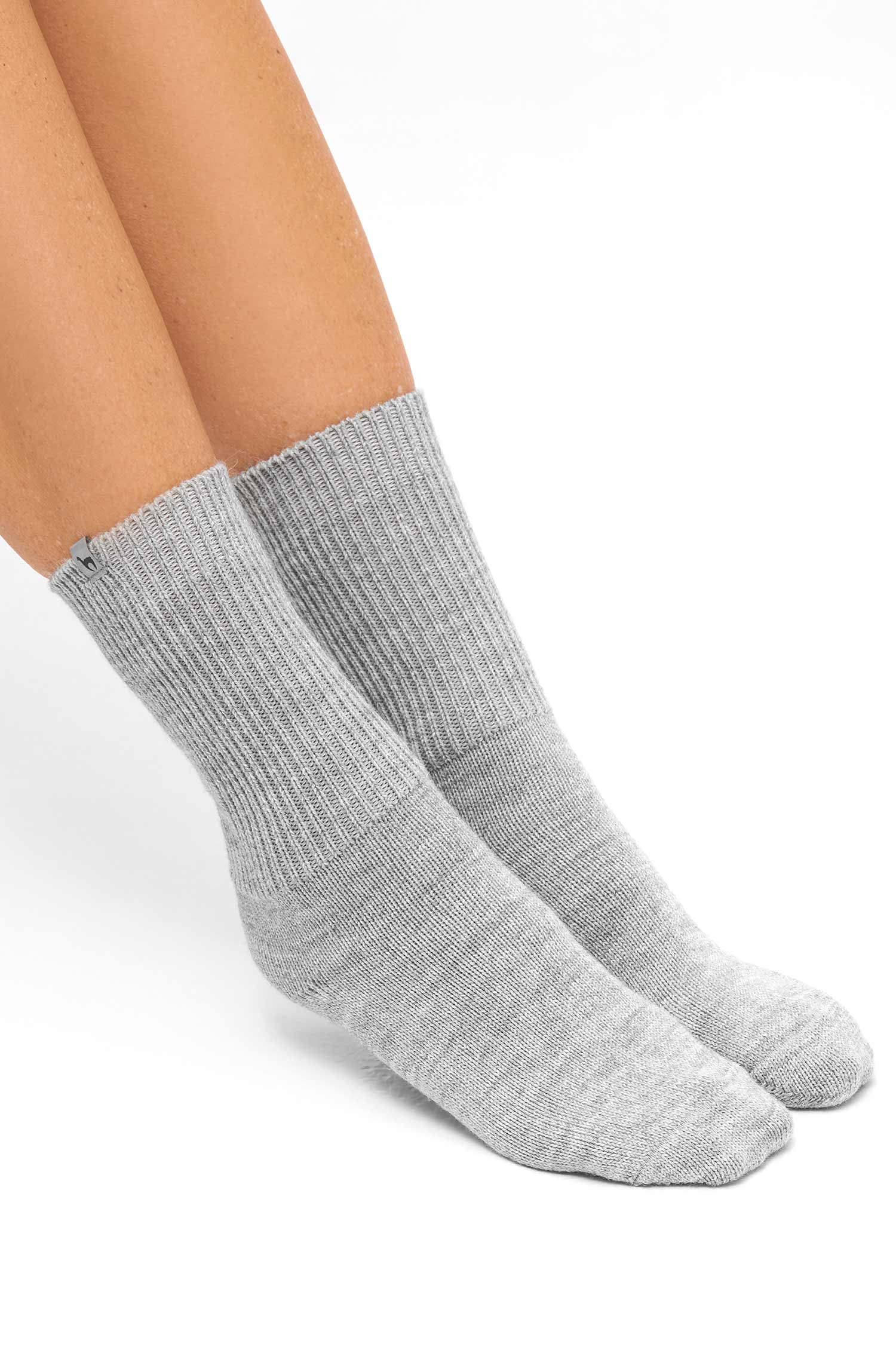 Alpaka Socken SOFT-silbergrau