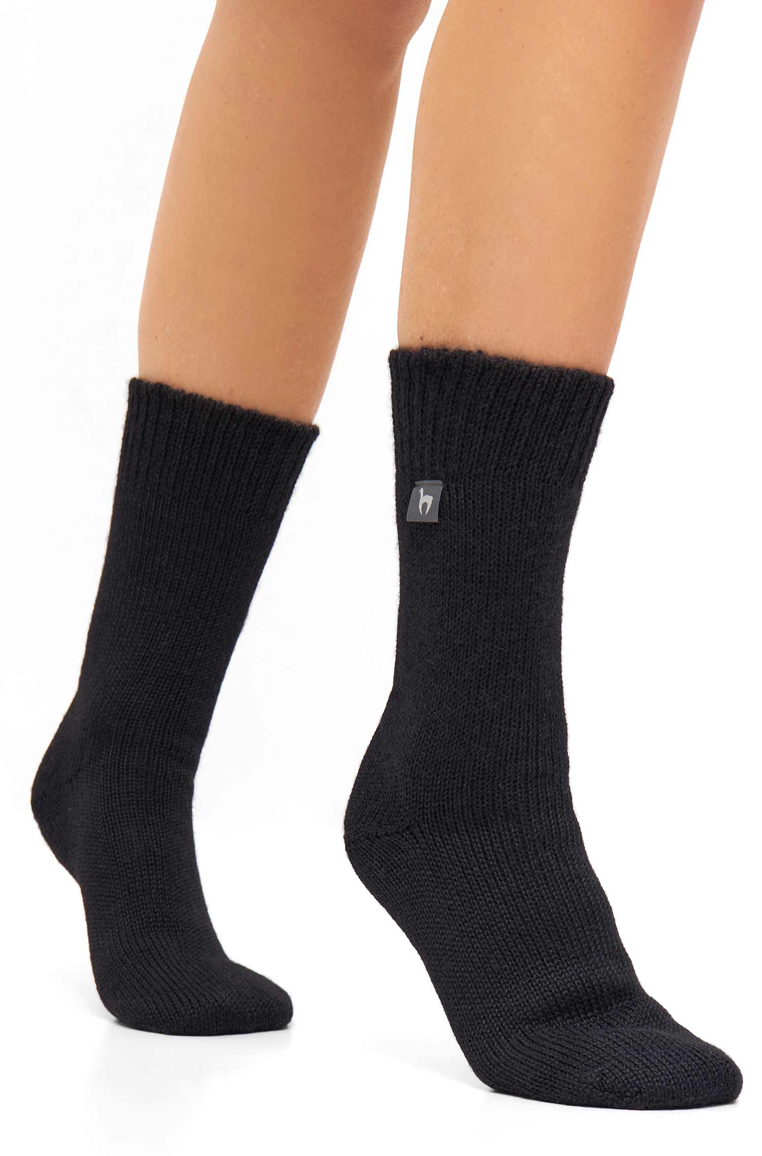 Alpaka Socken WENDE | wendbar-schwarz/grau