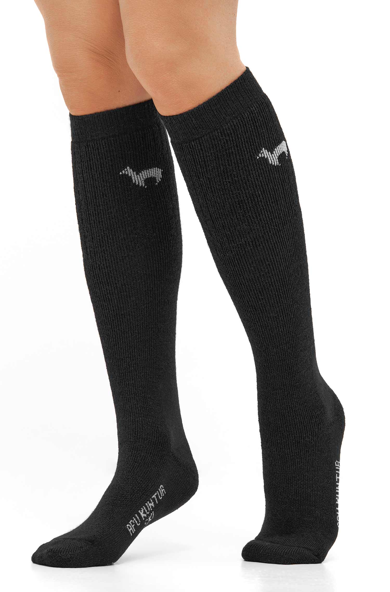 Alpaka Socken SKI-schwarz