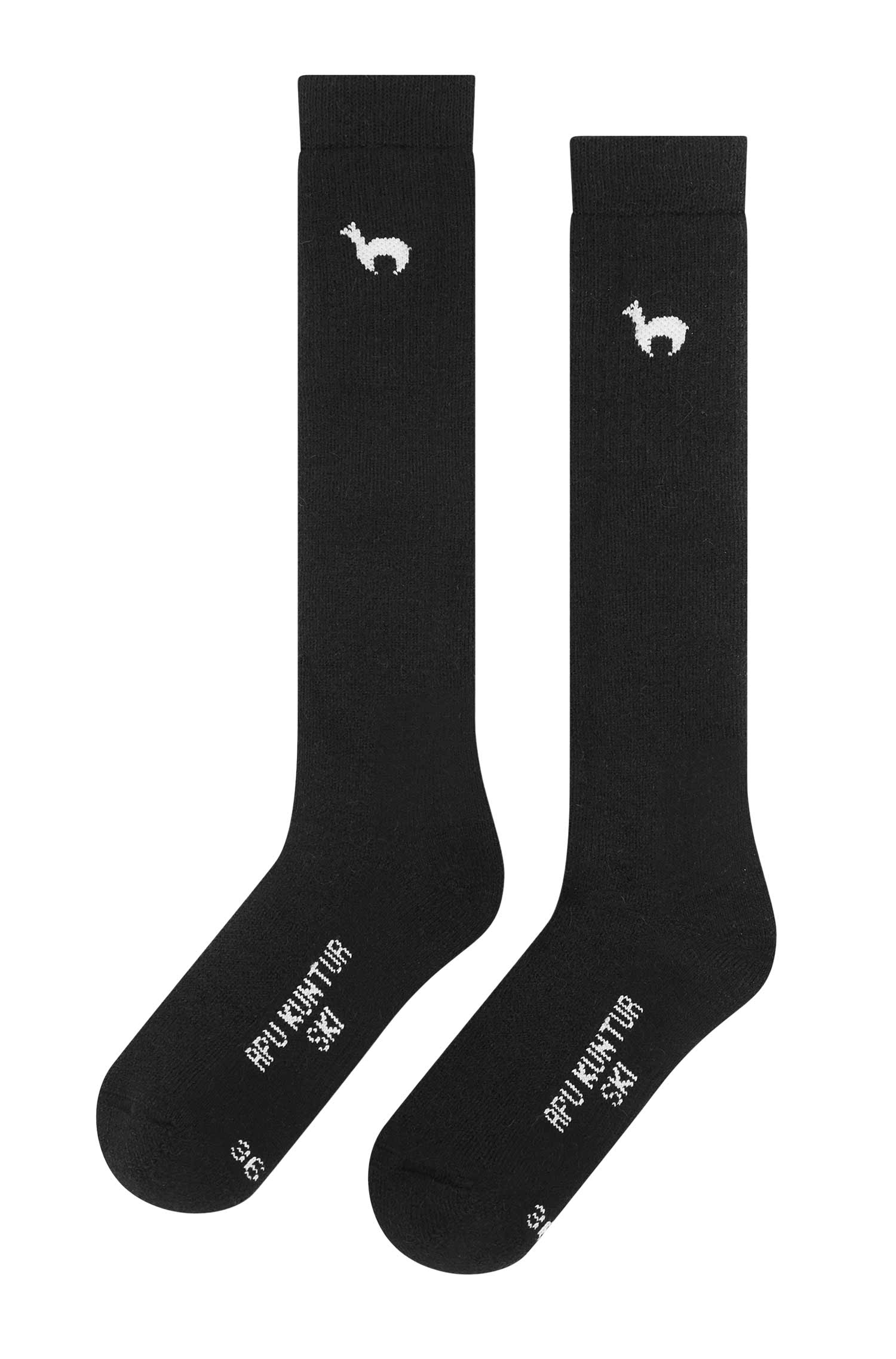 Alpaka Socken SKI-schwarz