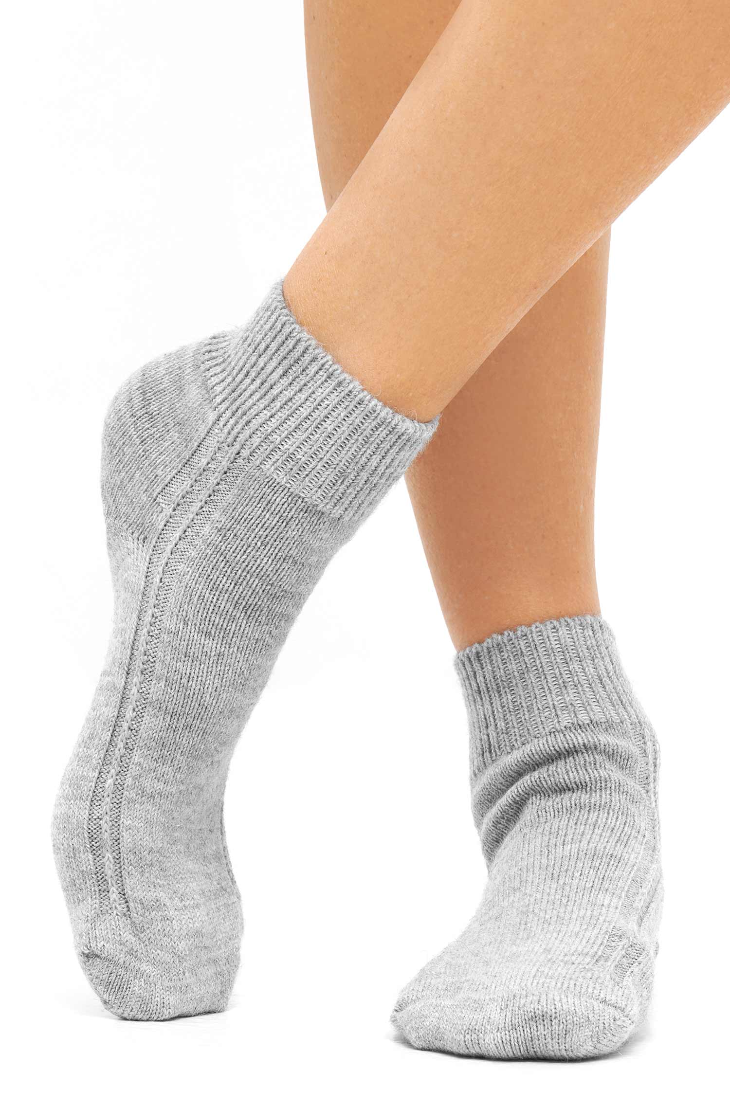 Alpaka Socken WOHLFÜHL-grau