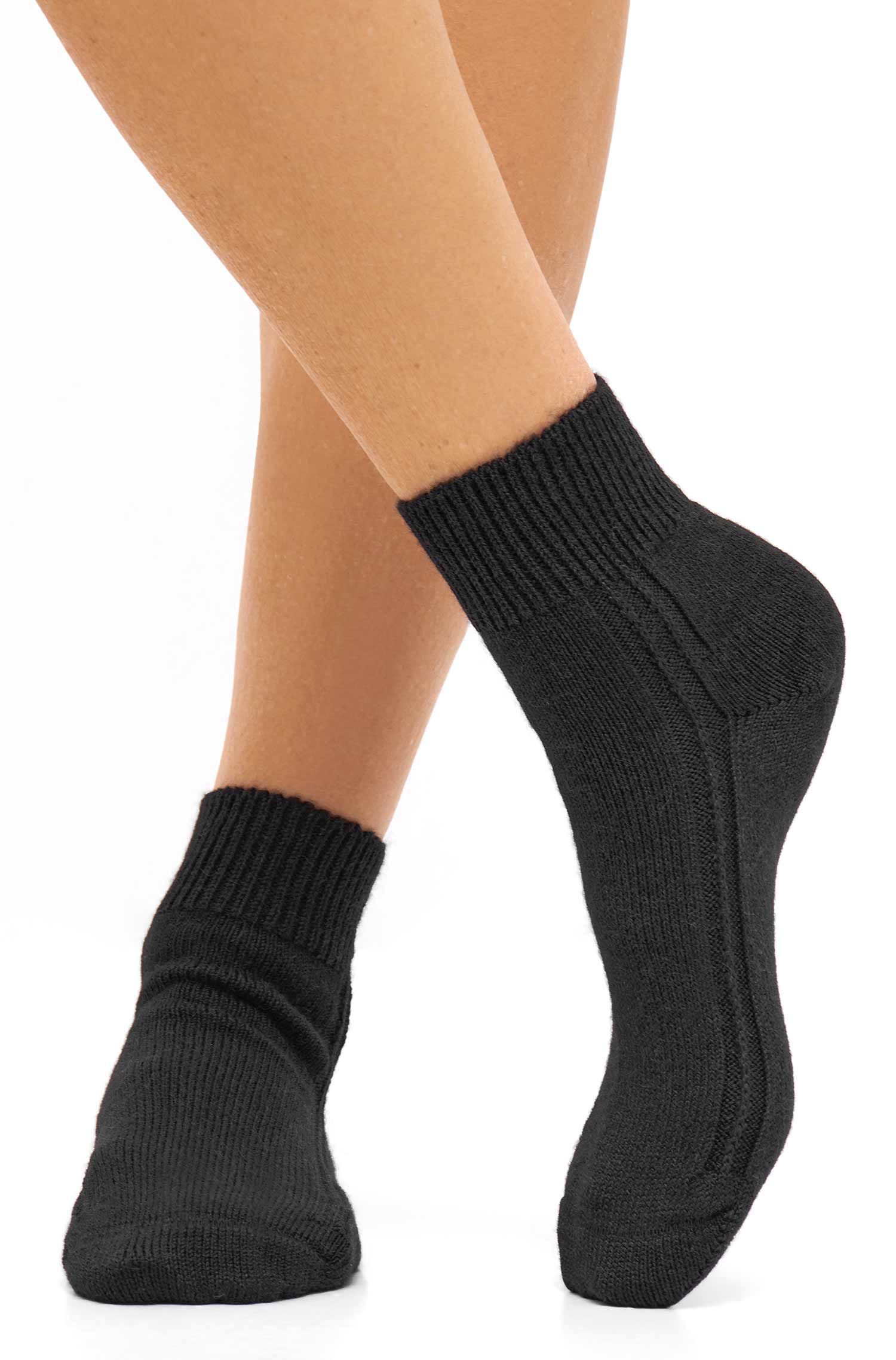 Alpaka Socken WOHLFÜHL-schwarz