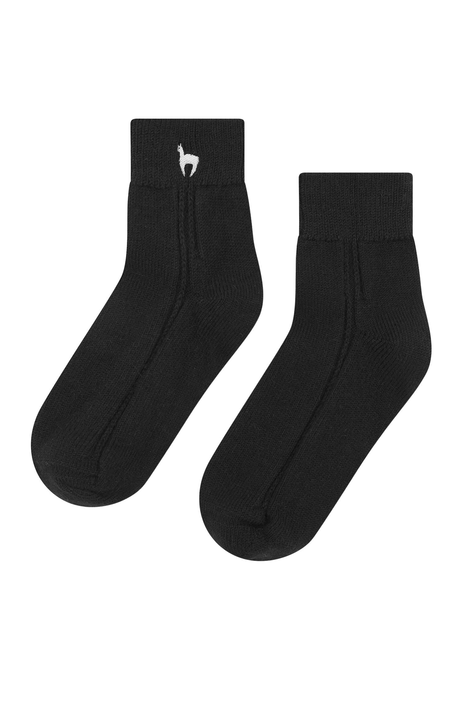 Alpaka Socken WOHLFÜHL-schwarz