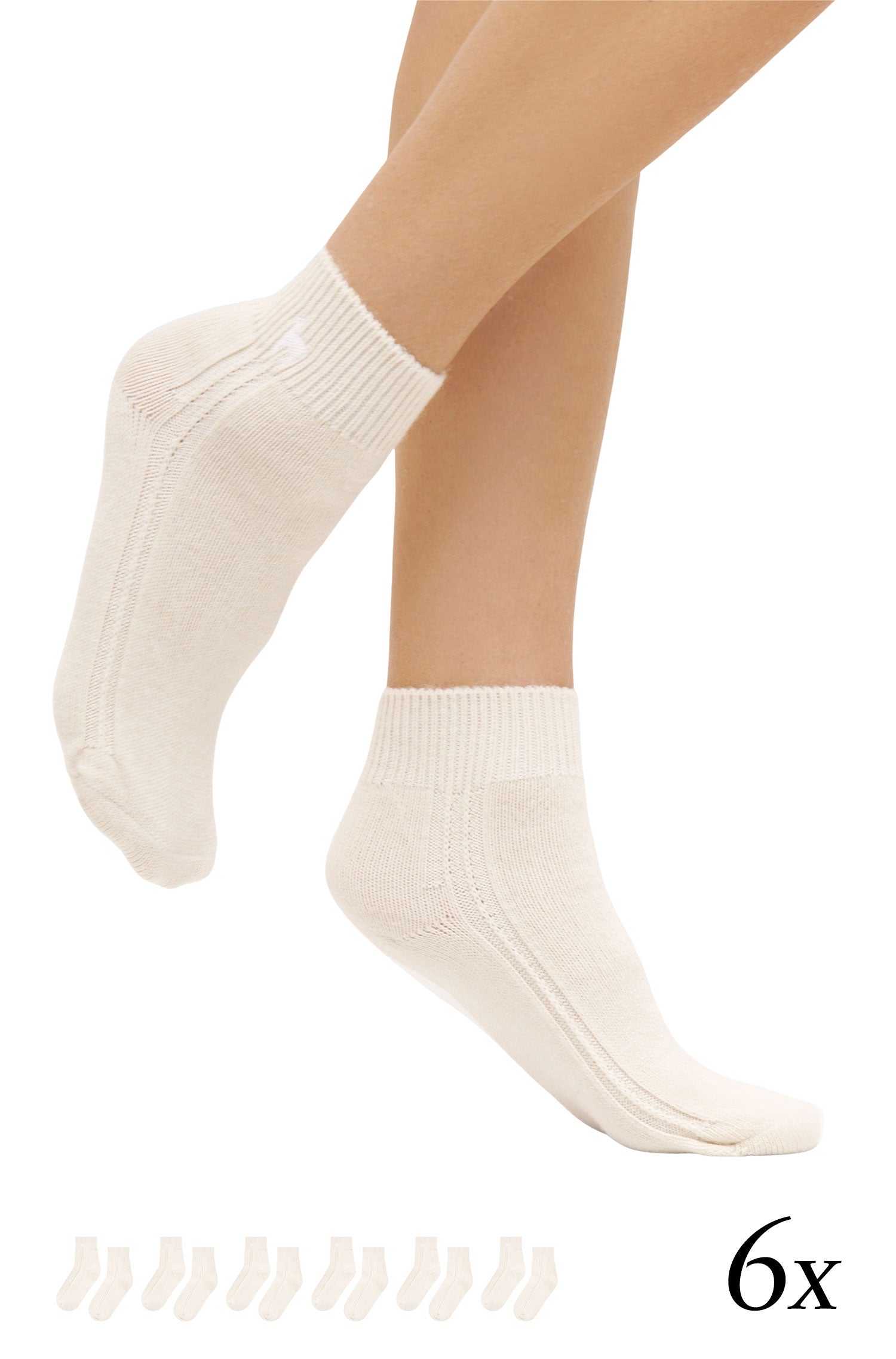 Alpaka Socken WOHLFÜHL | 6er-Pack-natur