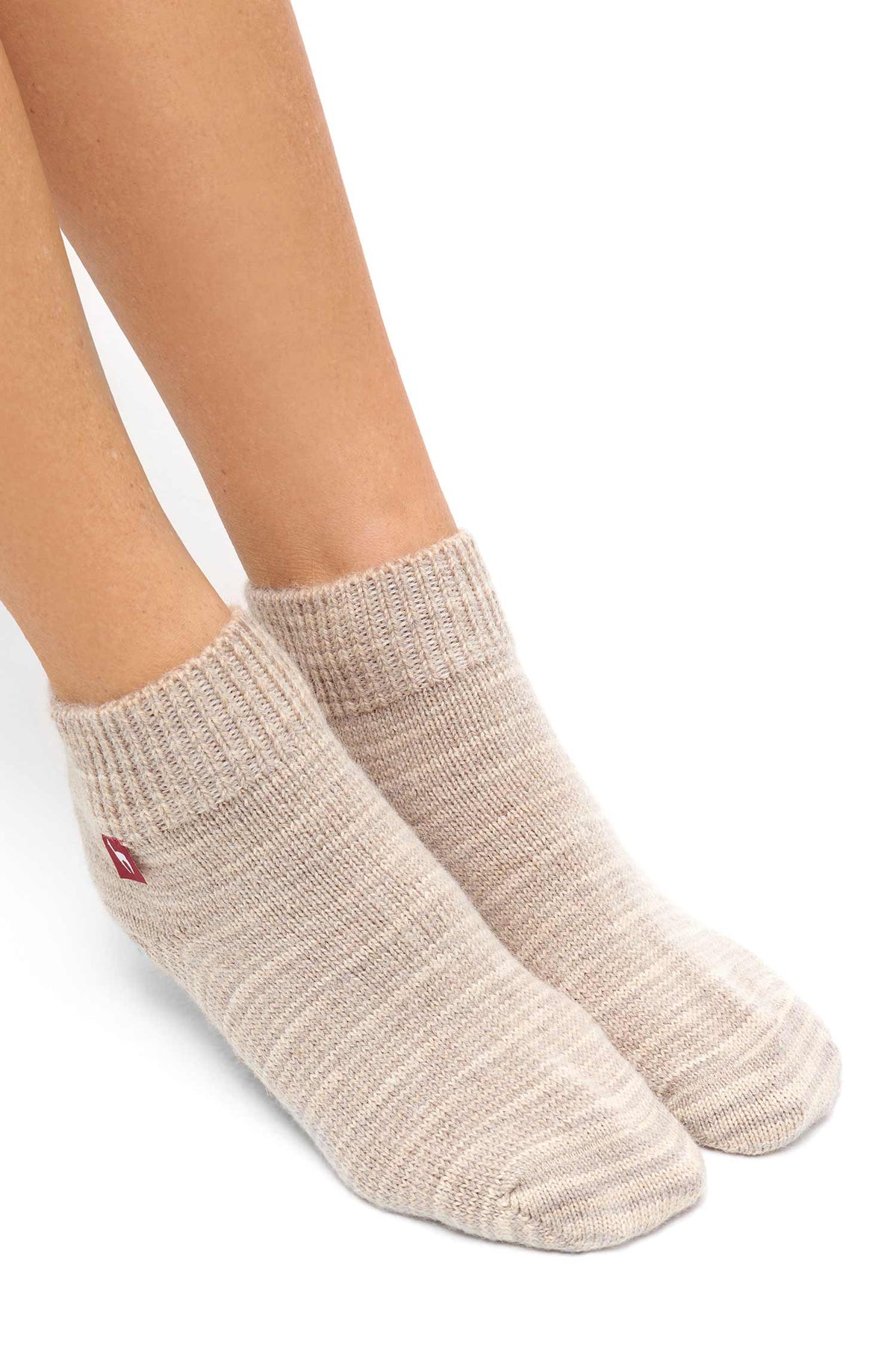 Alpaka Socken FREIZEIT-sand meliert