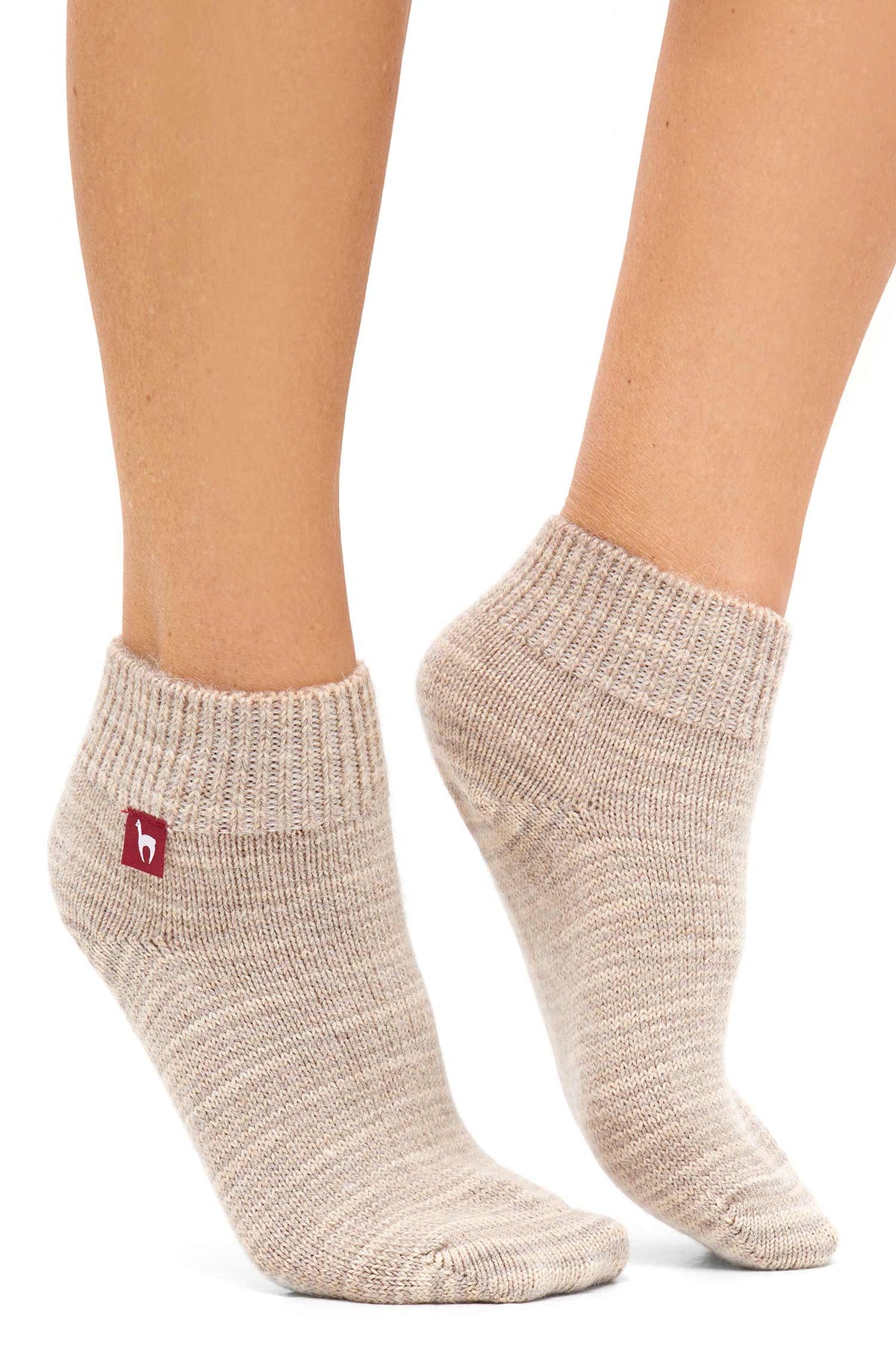 Alpaka Socken FREIZEIT-sand meliert