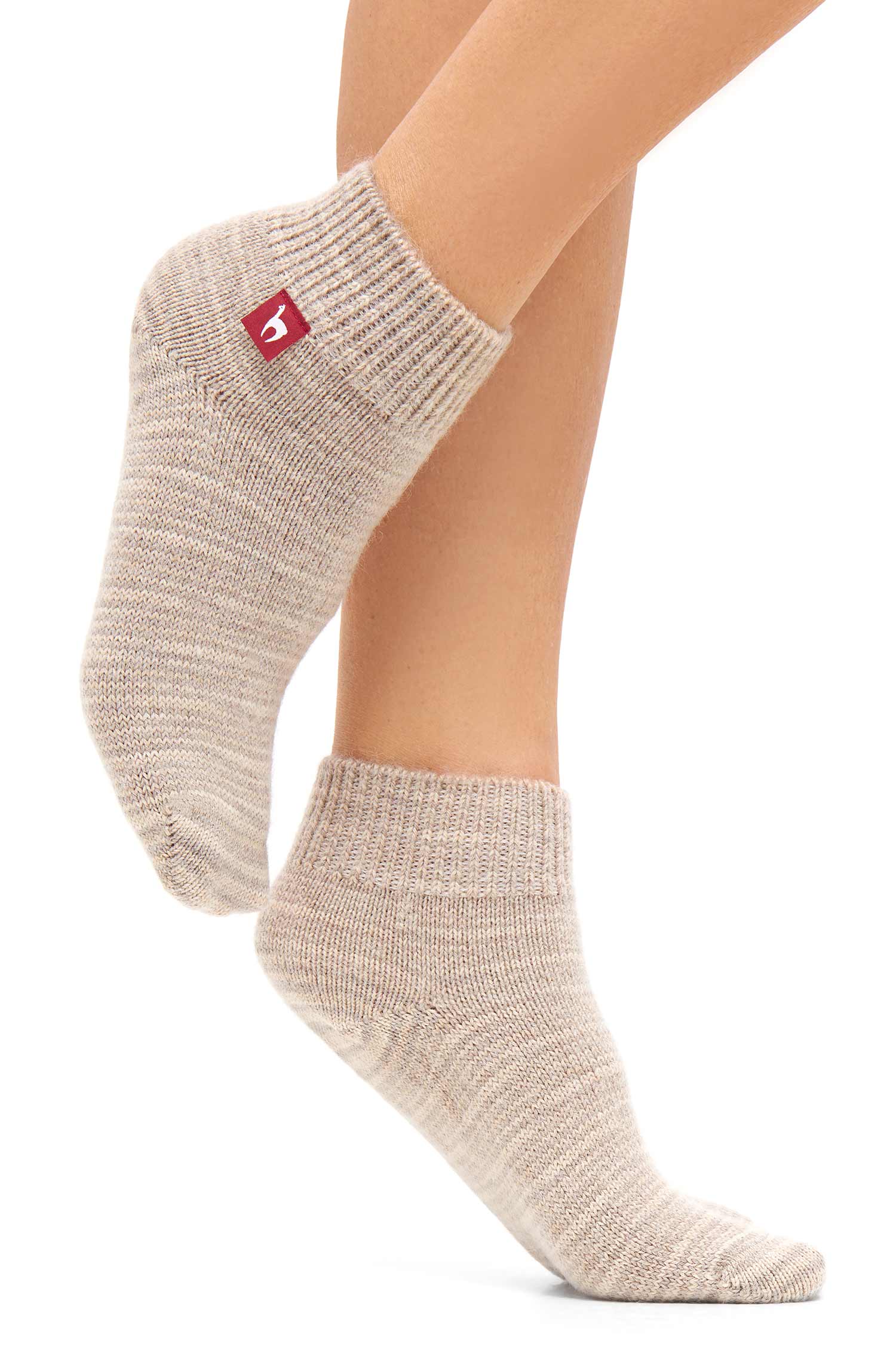 Alpaka Socken FREIZEIT | 6er Pack-sand meliert