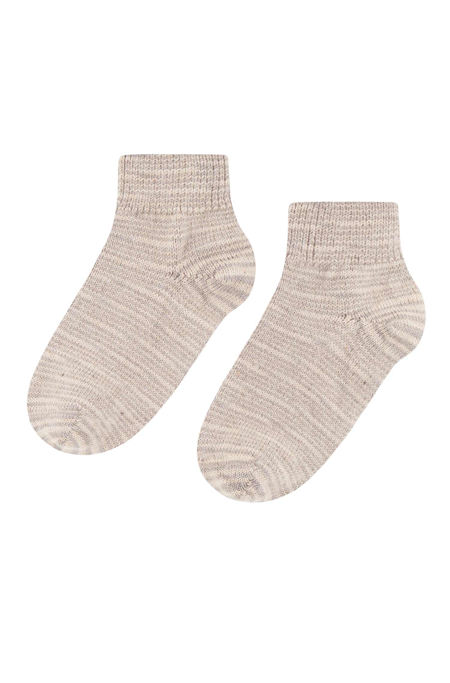 Alpaka Socken FREIZEIT | 6er Pack-sand meliert
