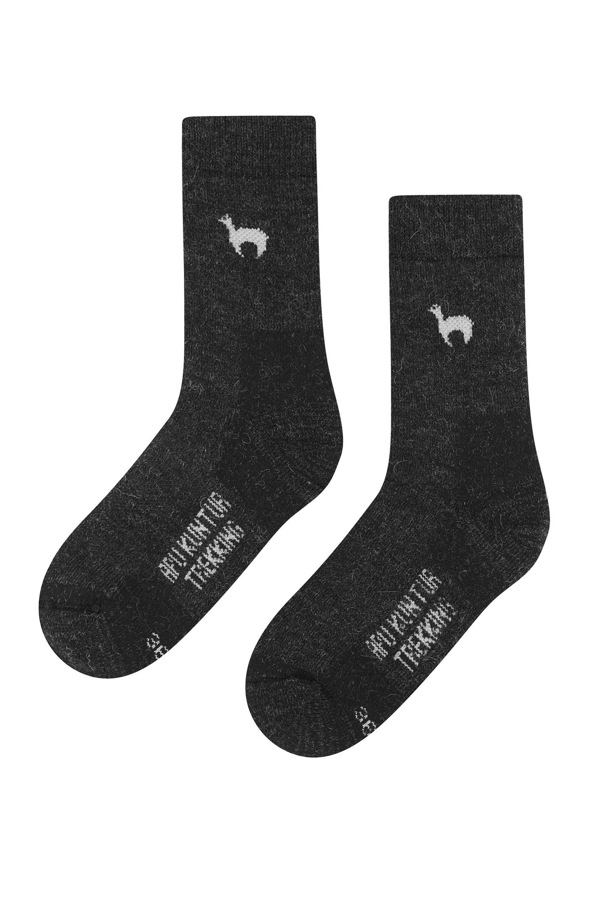 Alpaka Socken TREKKING-anthrazit
