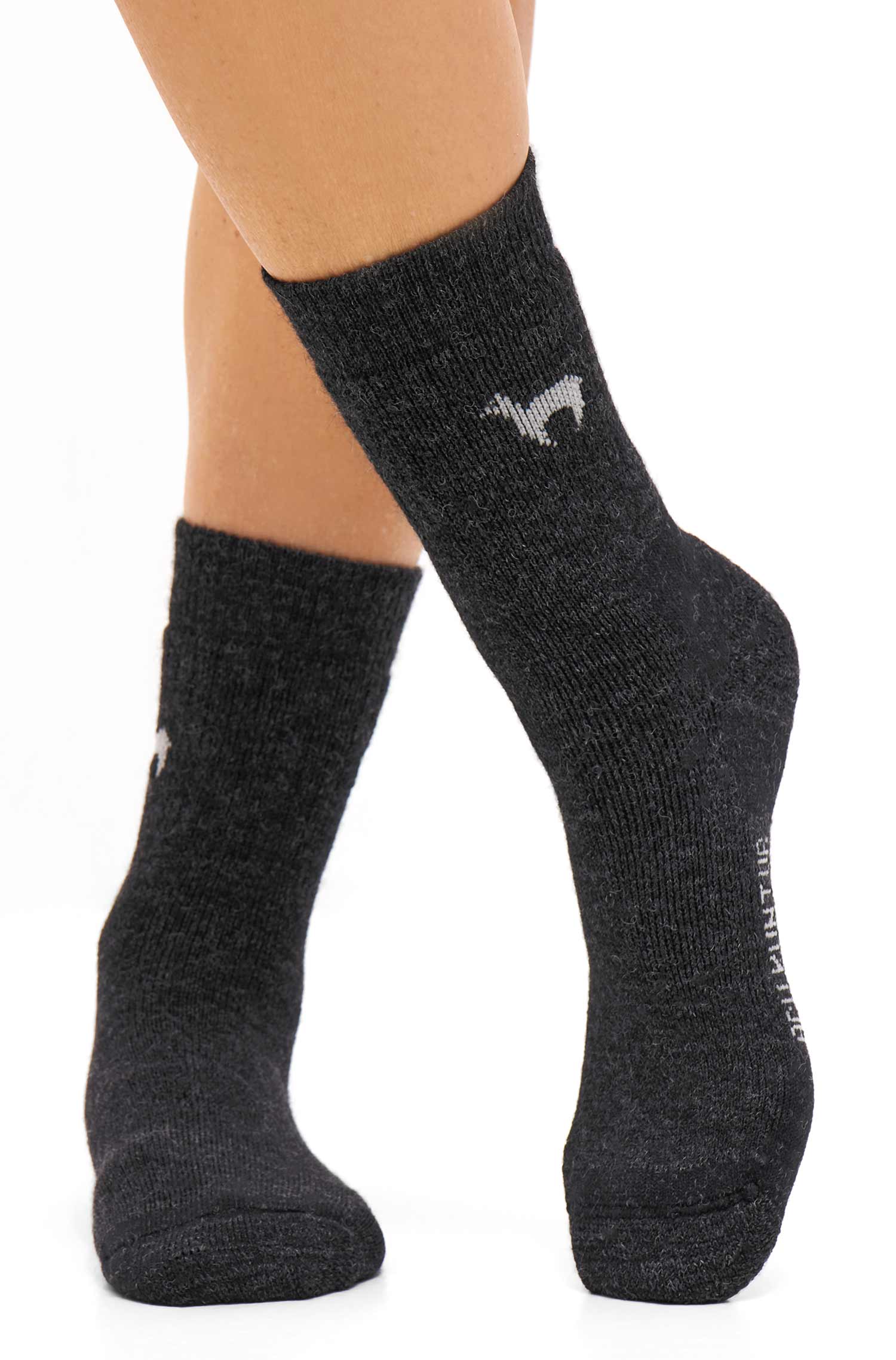 Alpaka Socken TREKKING | 6er-Pack-anthrazit