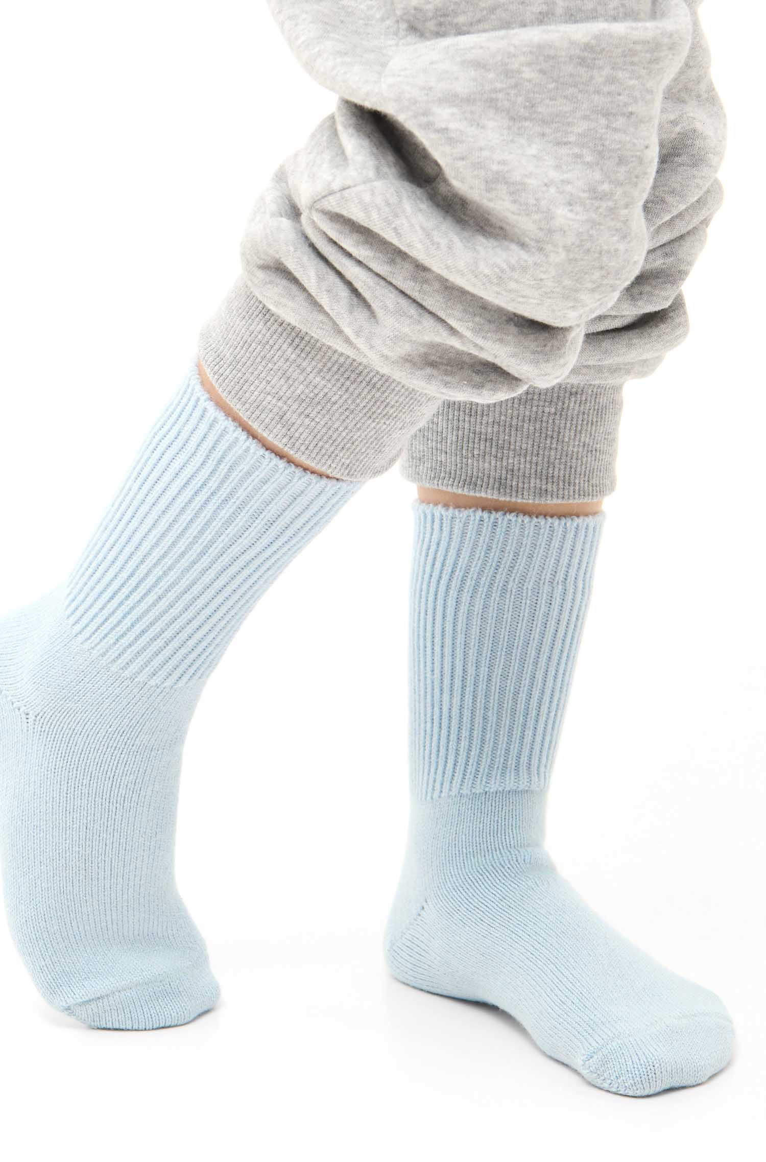 Alpaka Socken SOFT | 6er-Pack-baby blau