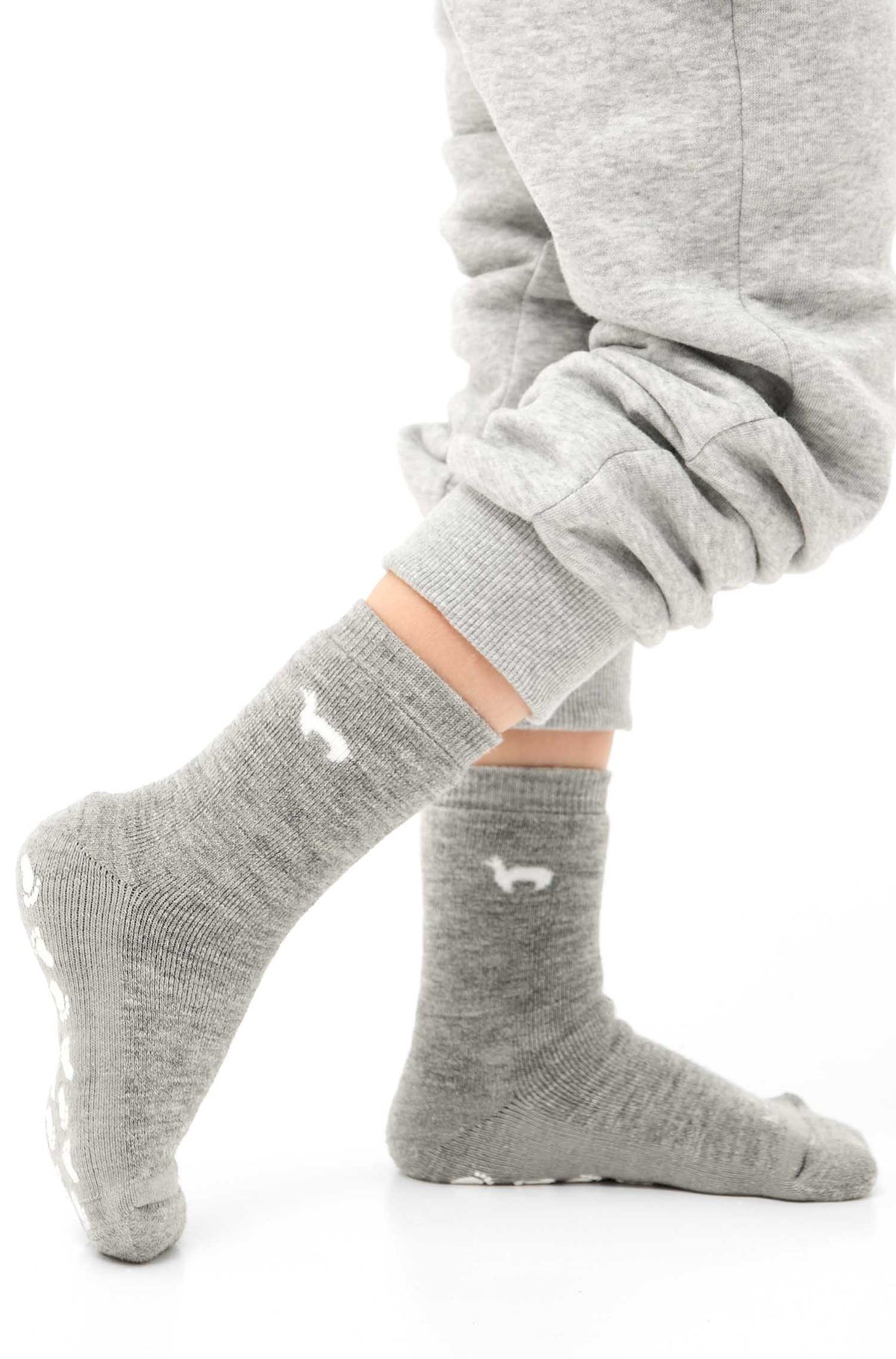 Kinder Socken ABS-grau