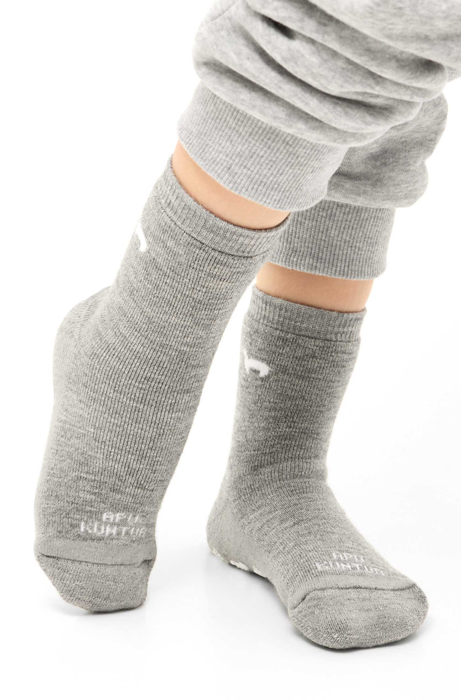 Alpaka Socken ABS-grau